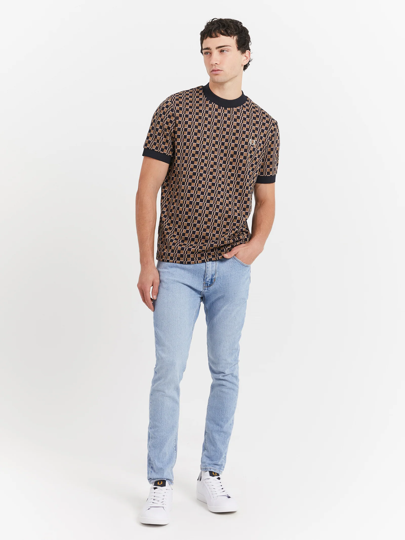 Glitch Checquerboard T-Shirt - Image 2
