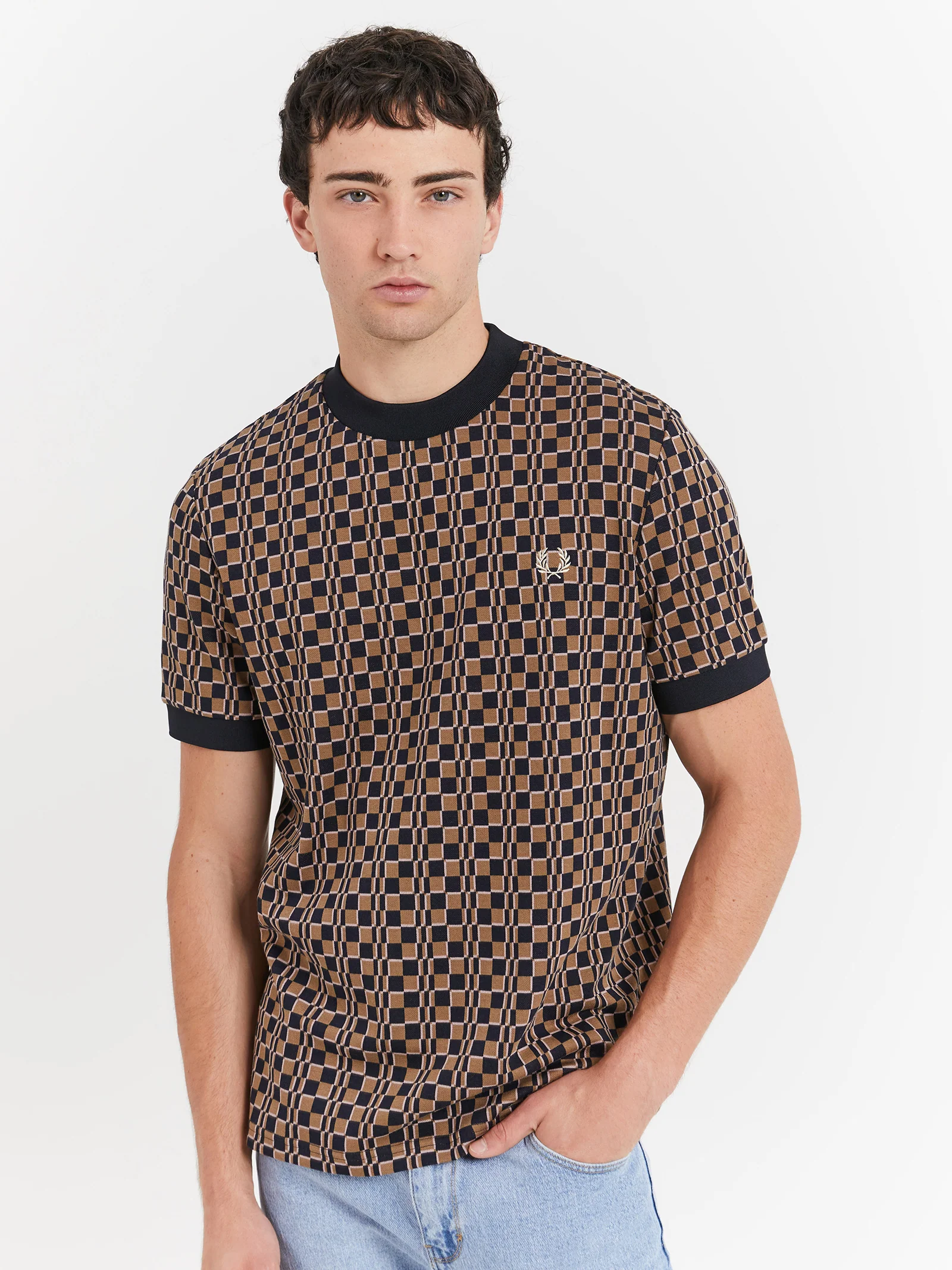 Glitch Checquerboard T-Shirt - Image 3
