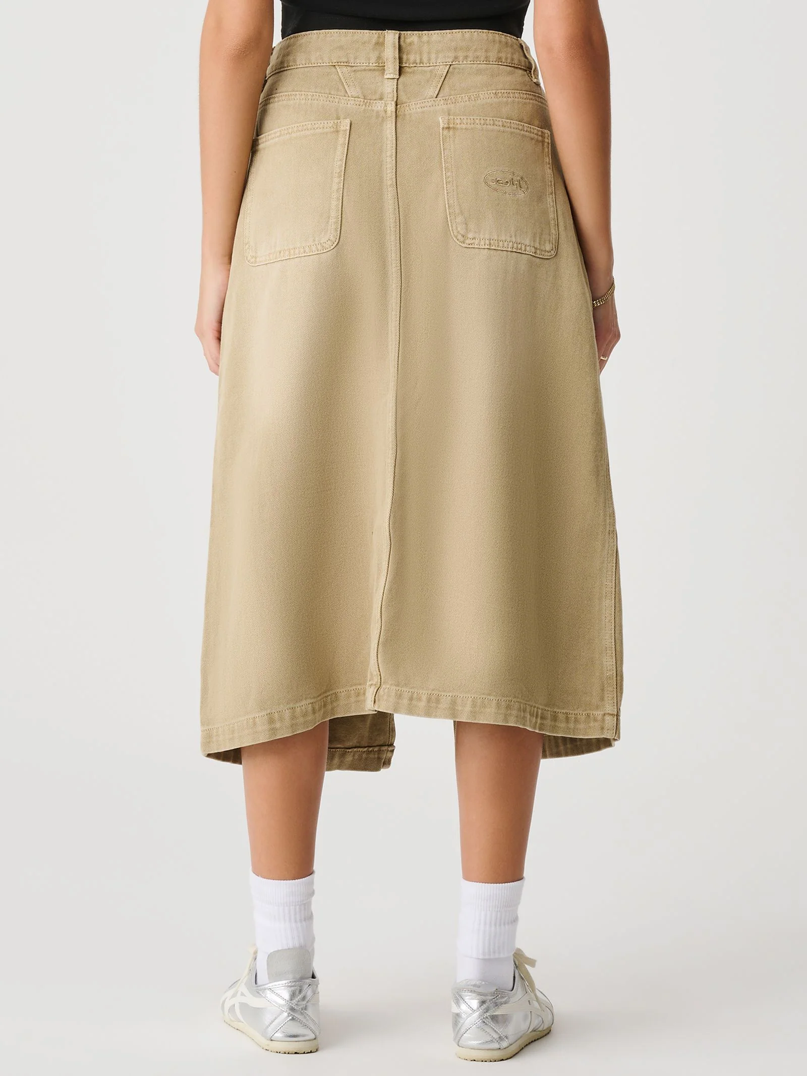 Gordon Midi Skirt - Taupe - Image 2