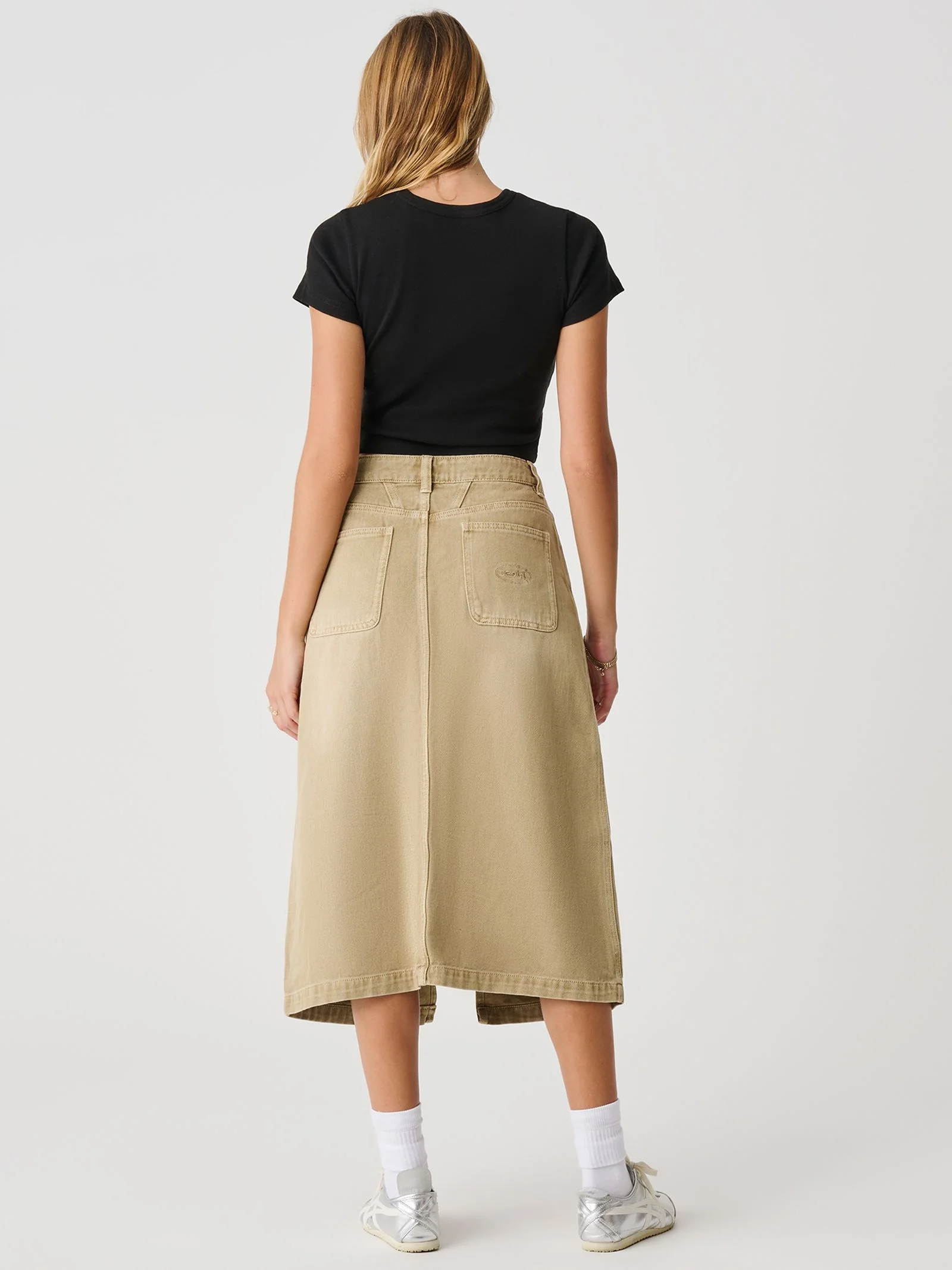 Gordon Midi Skirt - Taupe - Image 4