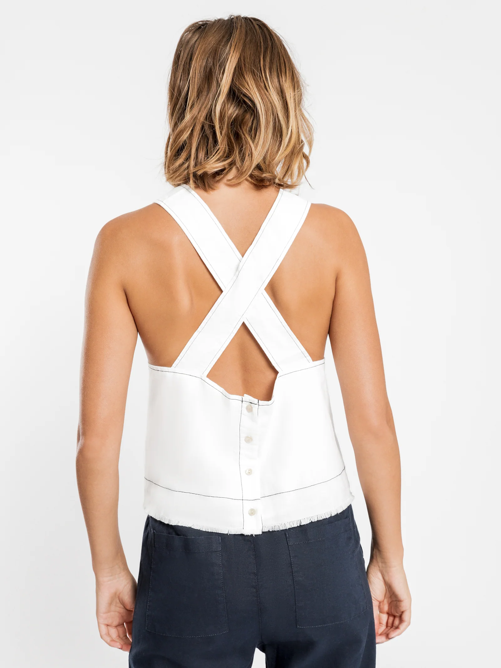 Grace Contrast Stitch Top - Image 5