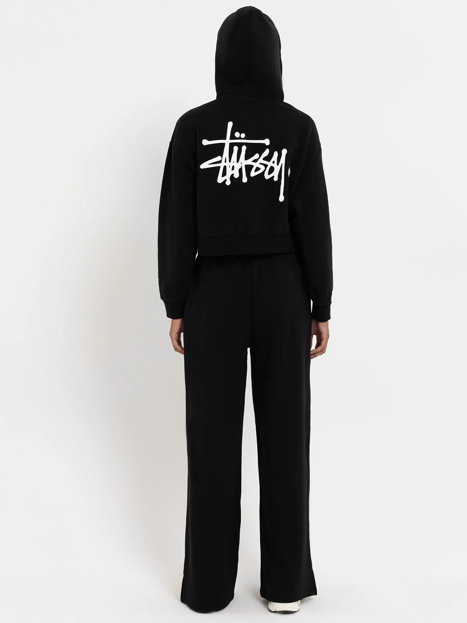 Graffiti Cropped Zip Thru Hood - Image 3
