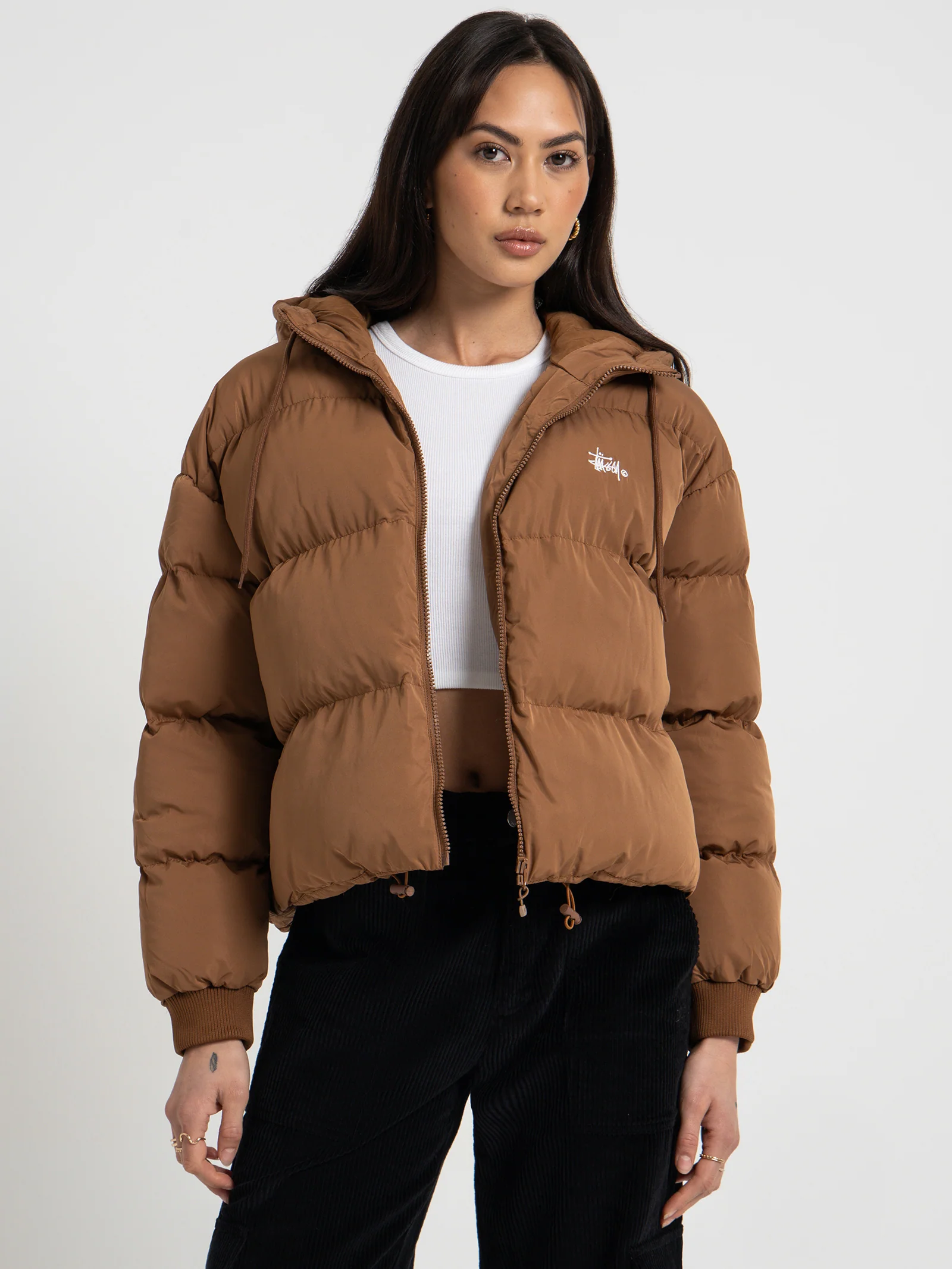 Graffiti Hood Puffer Jacket - Image 6