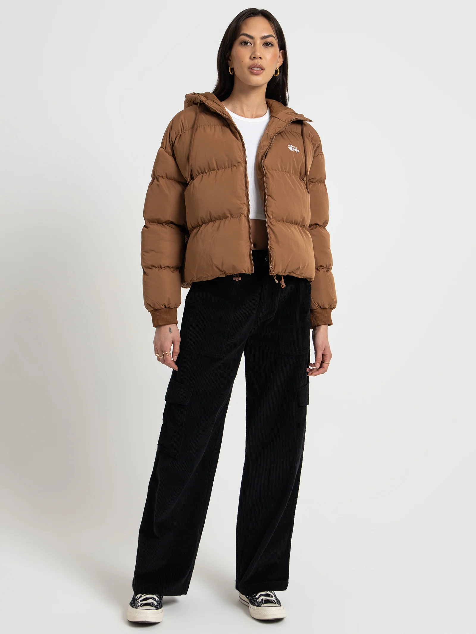 Graffiti Hood Puffer Jacket - Image 7