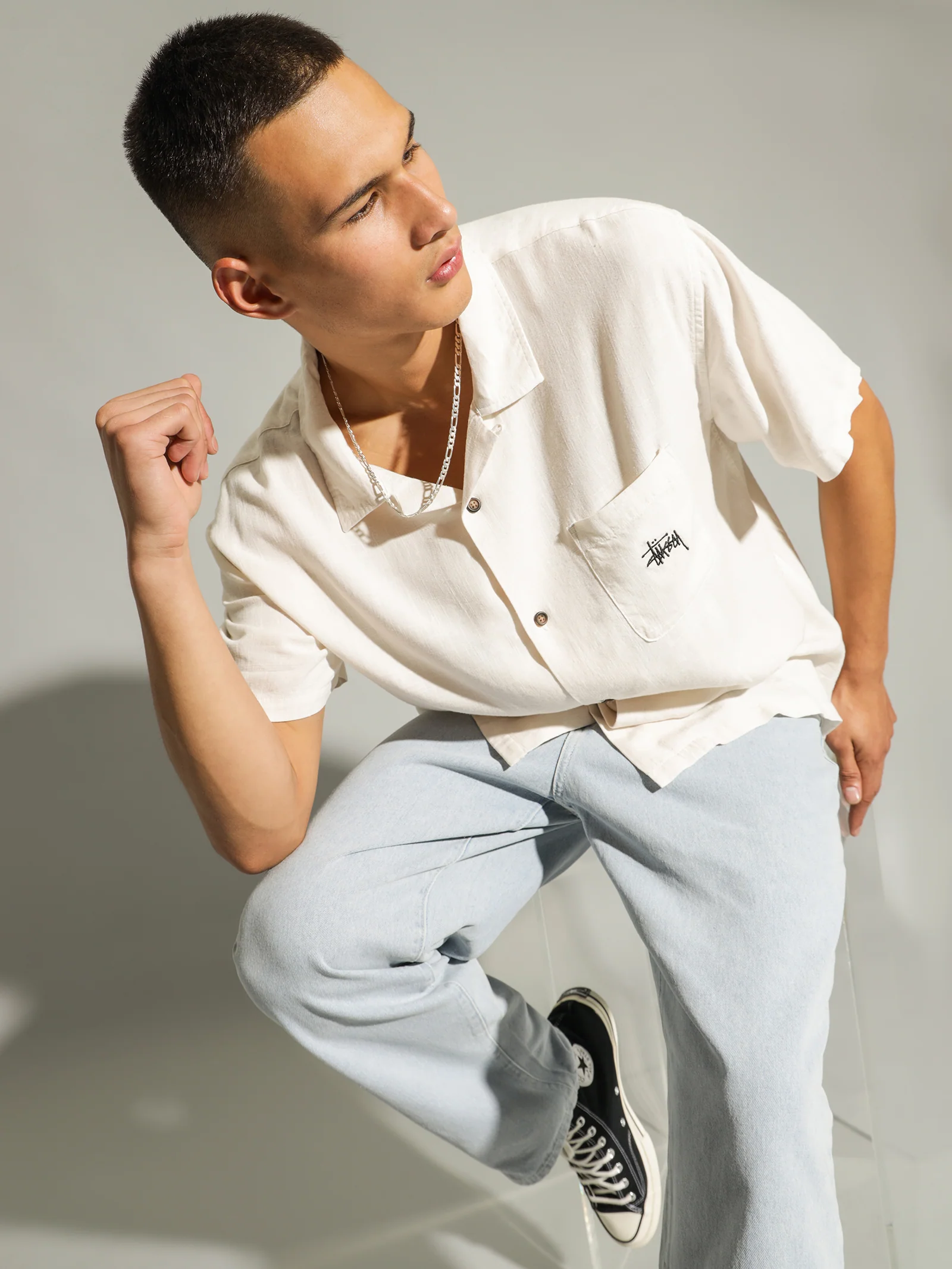 Graffiti Pigment Short Sleeve Shirt - Image 2