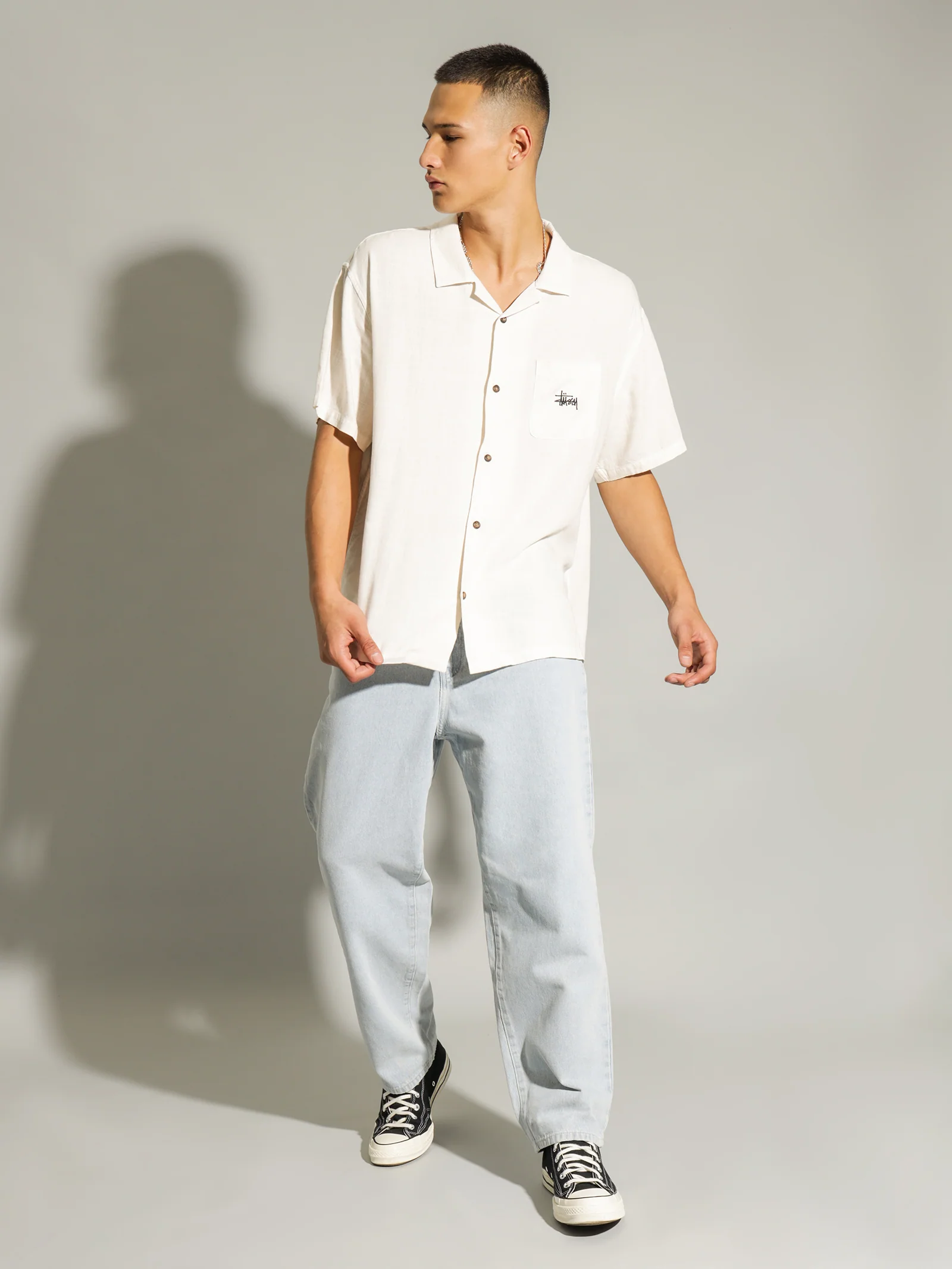 Graffiti Pigment Short Sleeve Shirt - Image 3