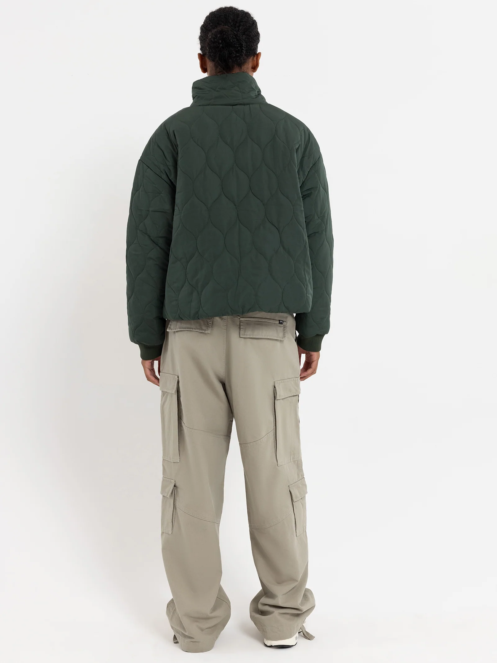Graffiti Quilted Crop Puffer - Image 4