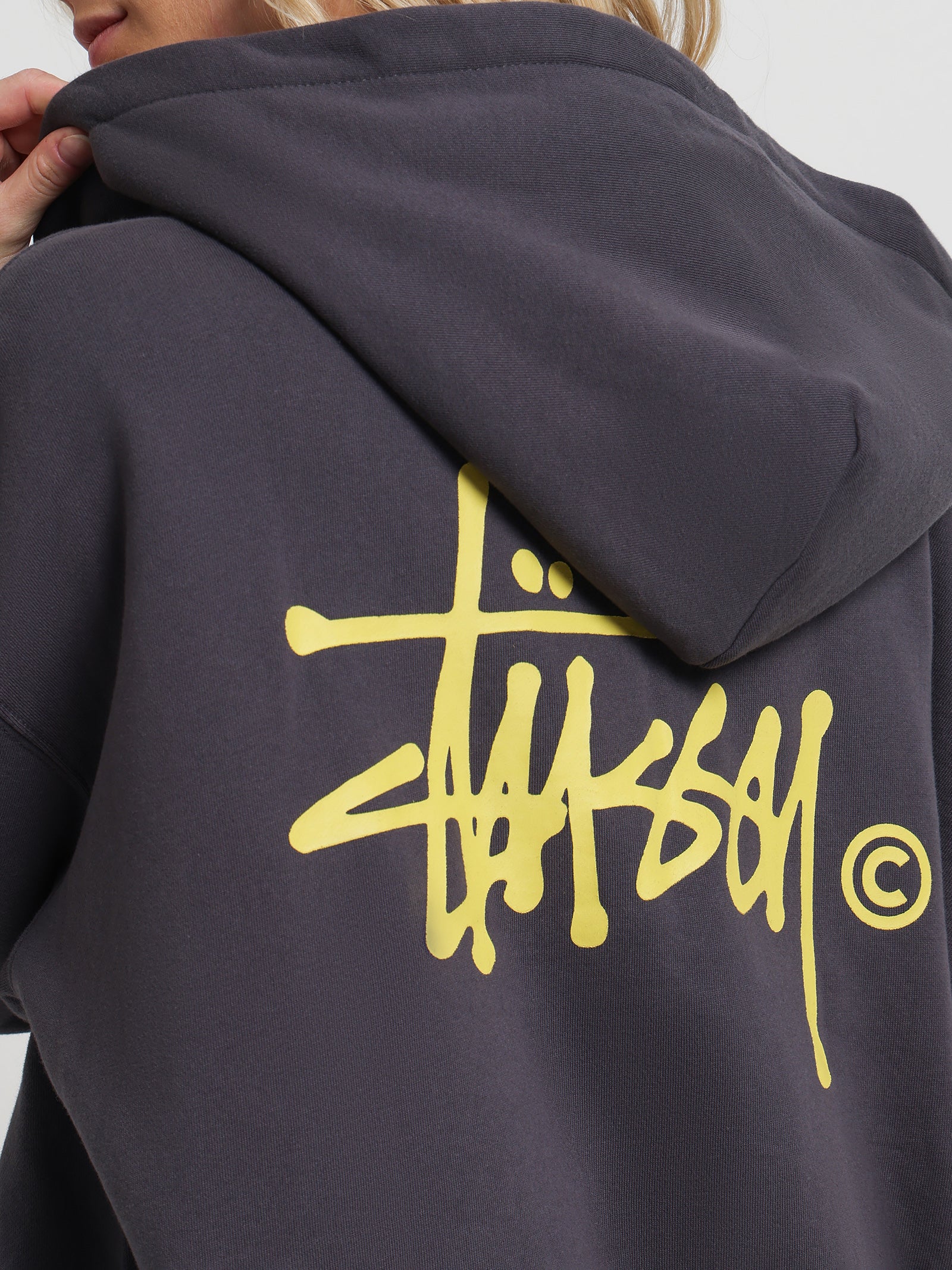 Graffiti Zip Up Hood Charcoal - Image 3