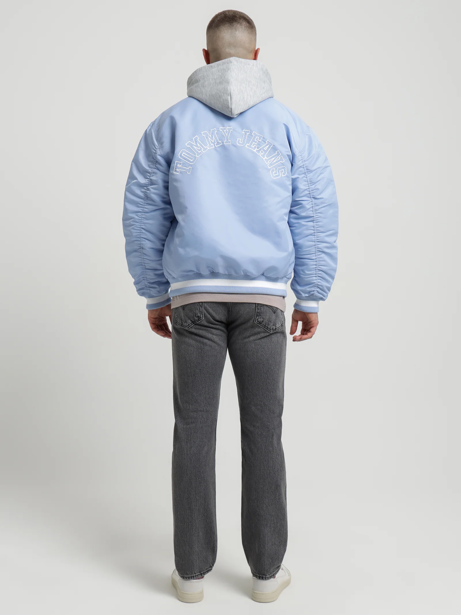 Graphic Satin Bomber Jacket - Image 5