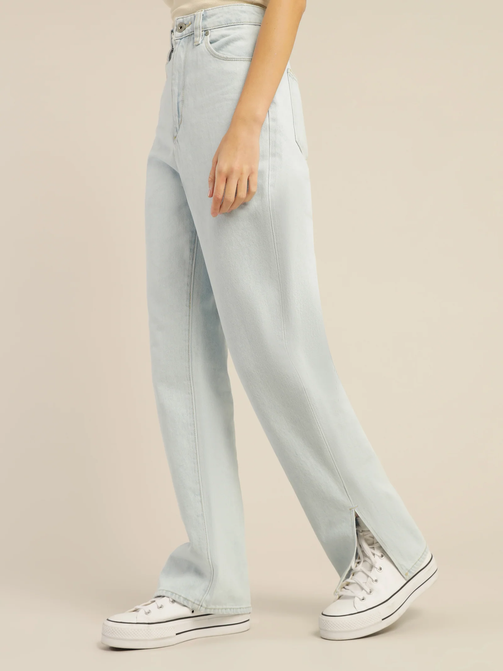 Hailey Baggy Split Jeans - Image 3