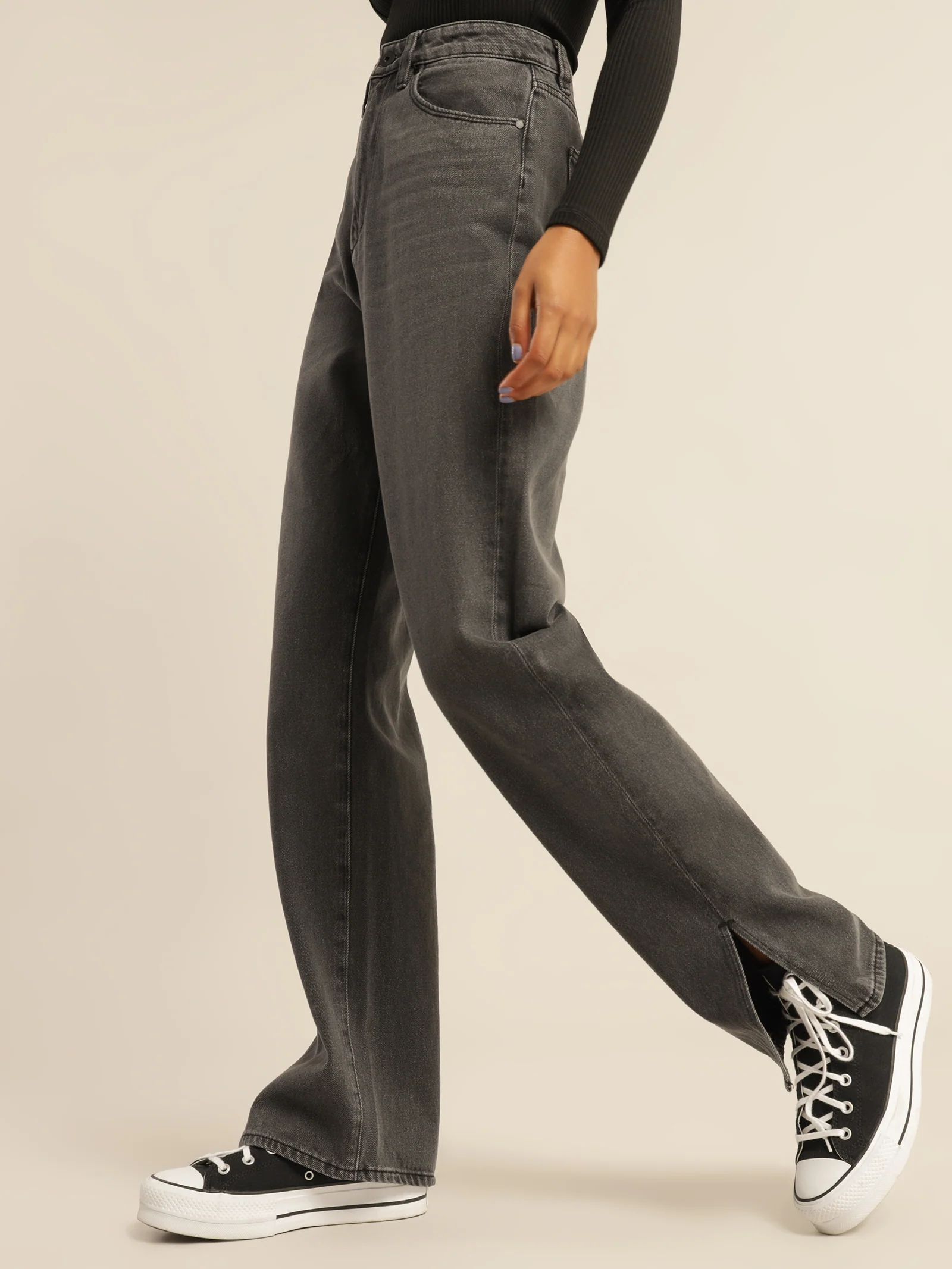 Hailey Baggy Split Jeans - Image 3