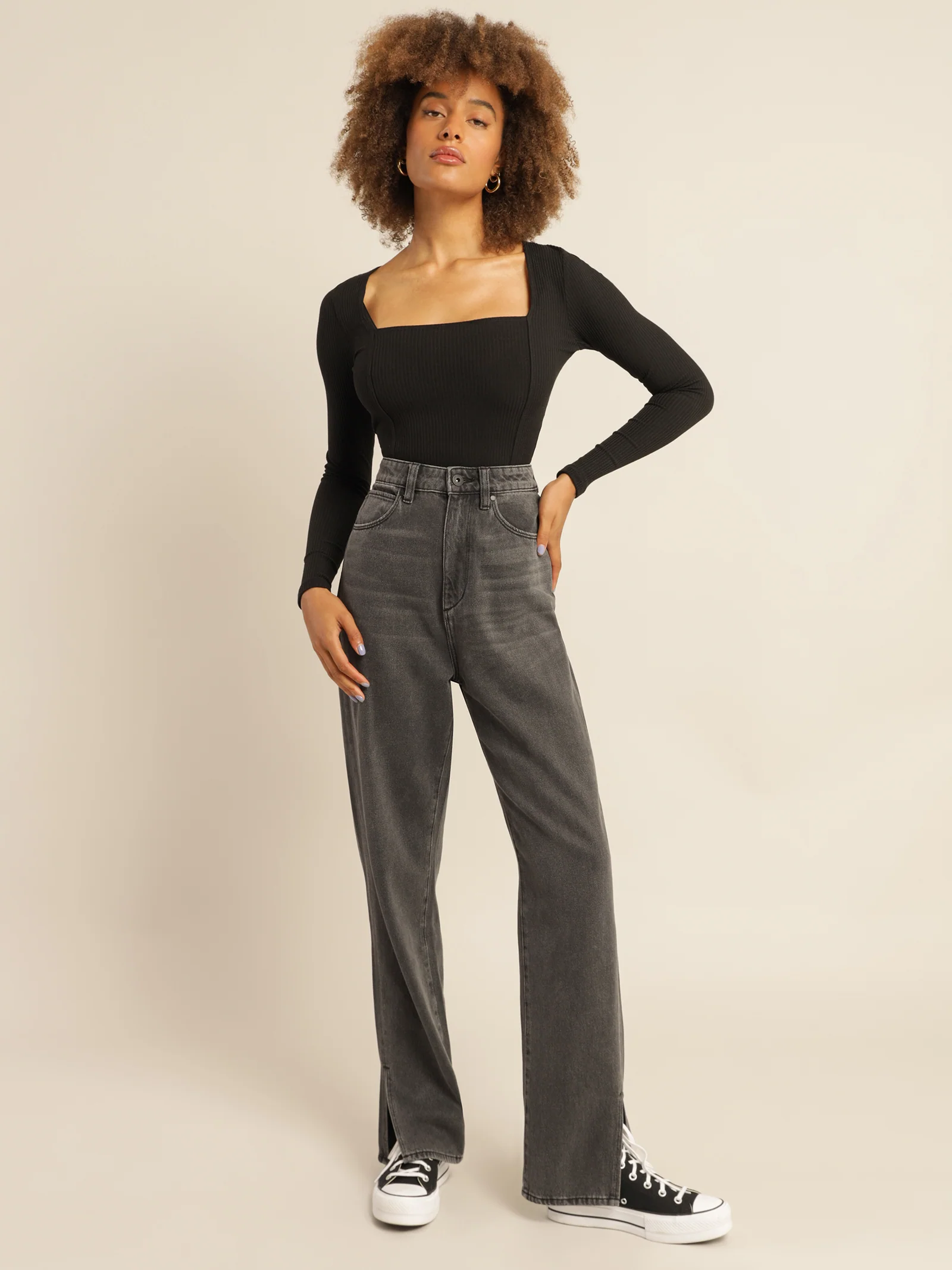 Hailey Baggy Split Jeans - Image 7