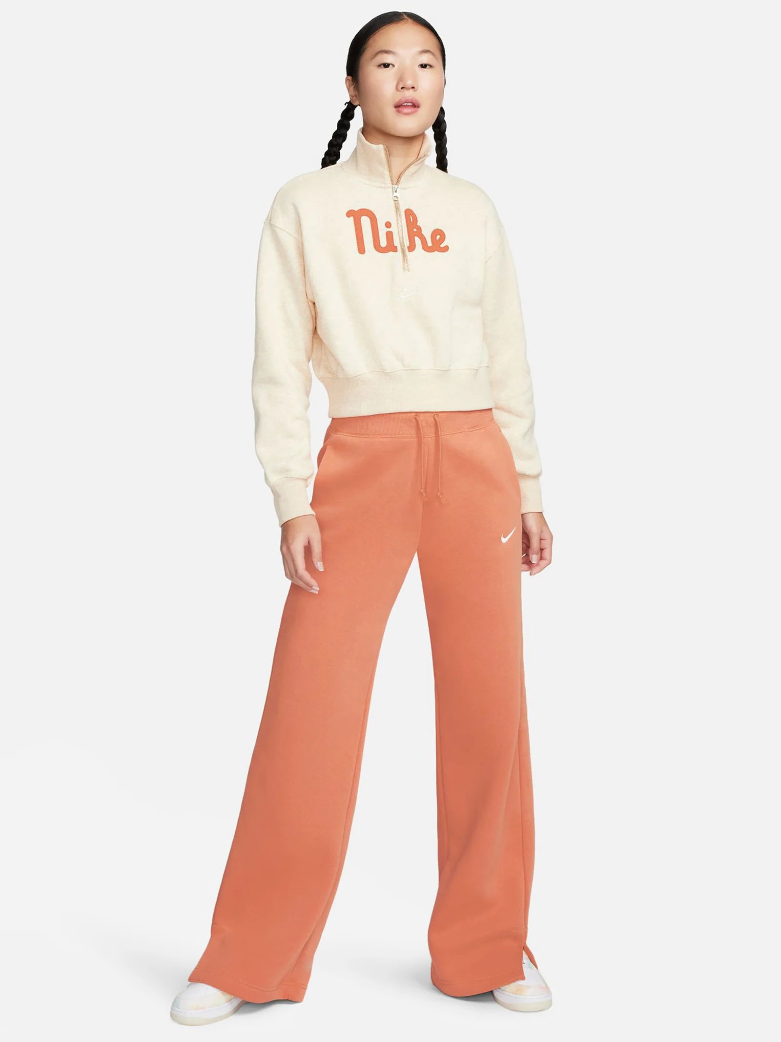 Half Zip Crop Sweatshirt - Image 2
