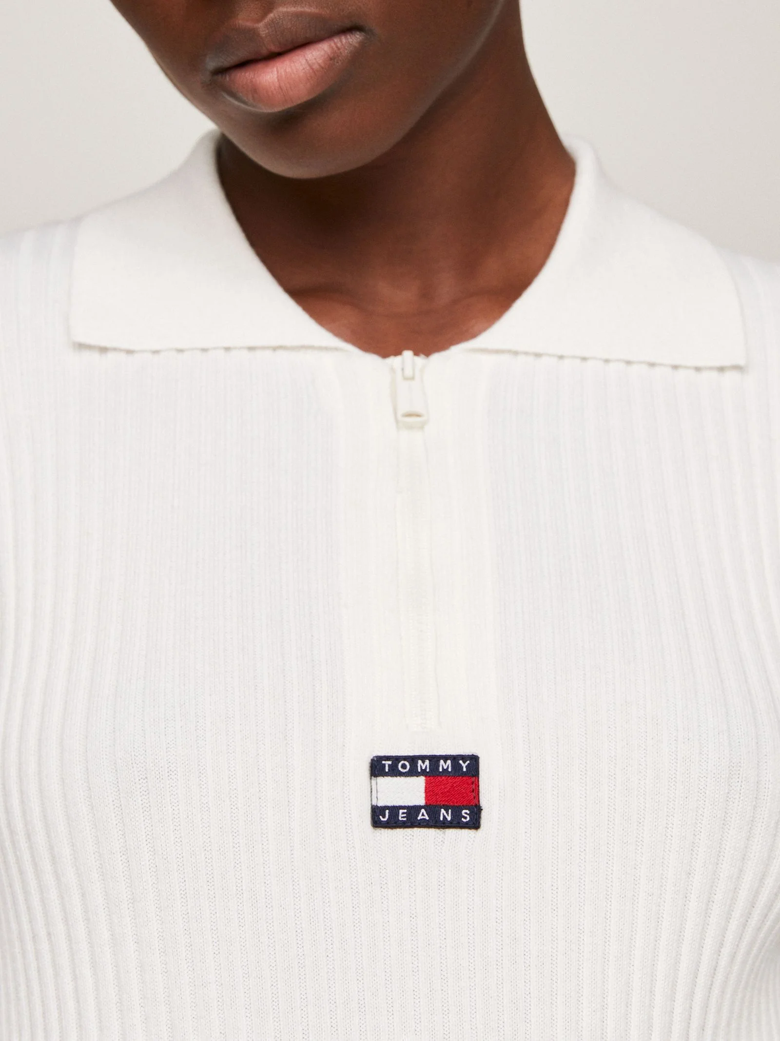 Half Zip Thru Ribbed Jumper - Image 2