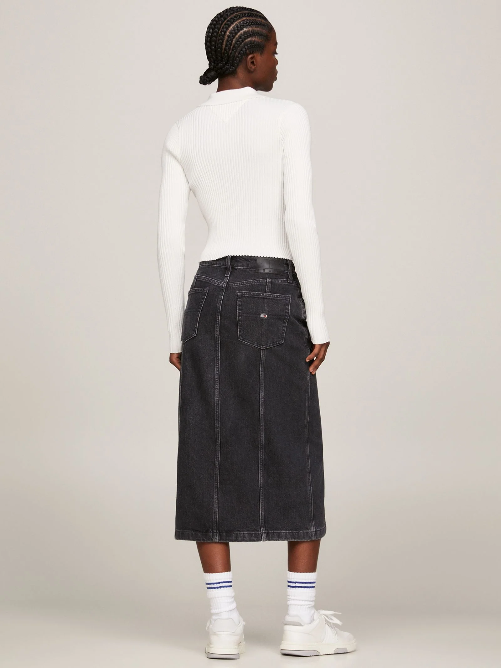 Half Zip Thru Ribbed Jumper - Image 4