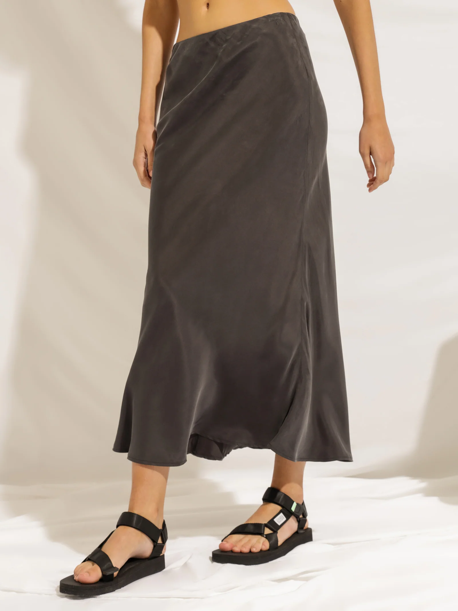 Halrow Cupro Midi Skirt - Image 4