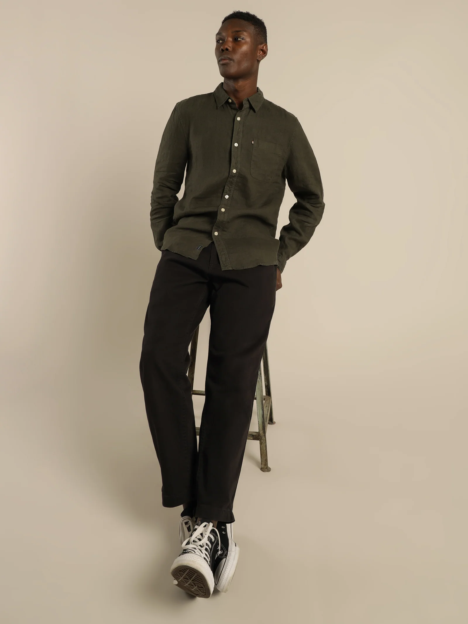 Hampton Linen Long Sleeve Shirt - Image 2