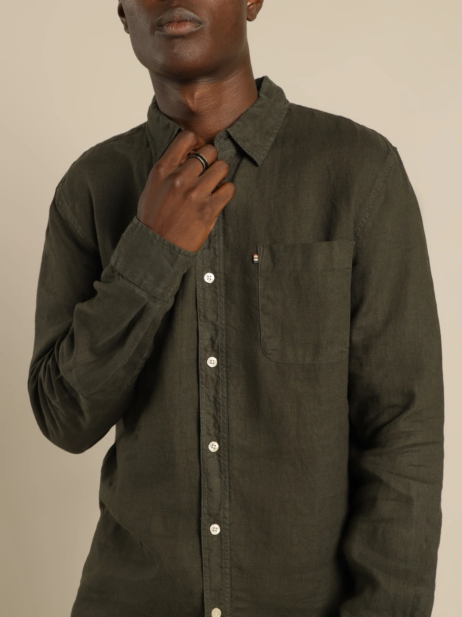 Hampton Linen Long Sleeve Shirt - Image 3