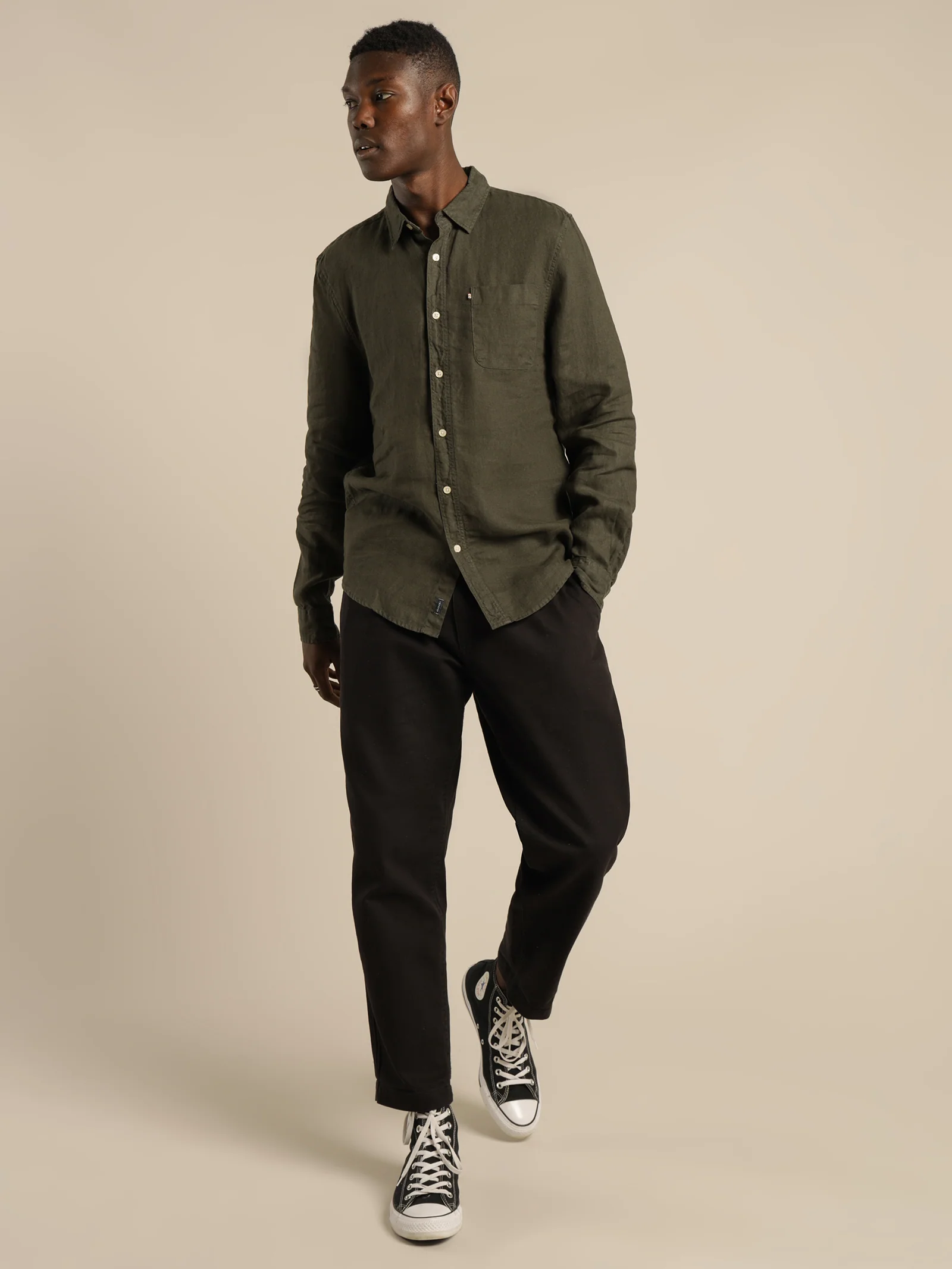 Hampton Linen Long Sleeve Shirt - Image 4