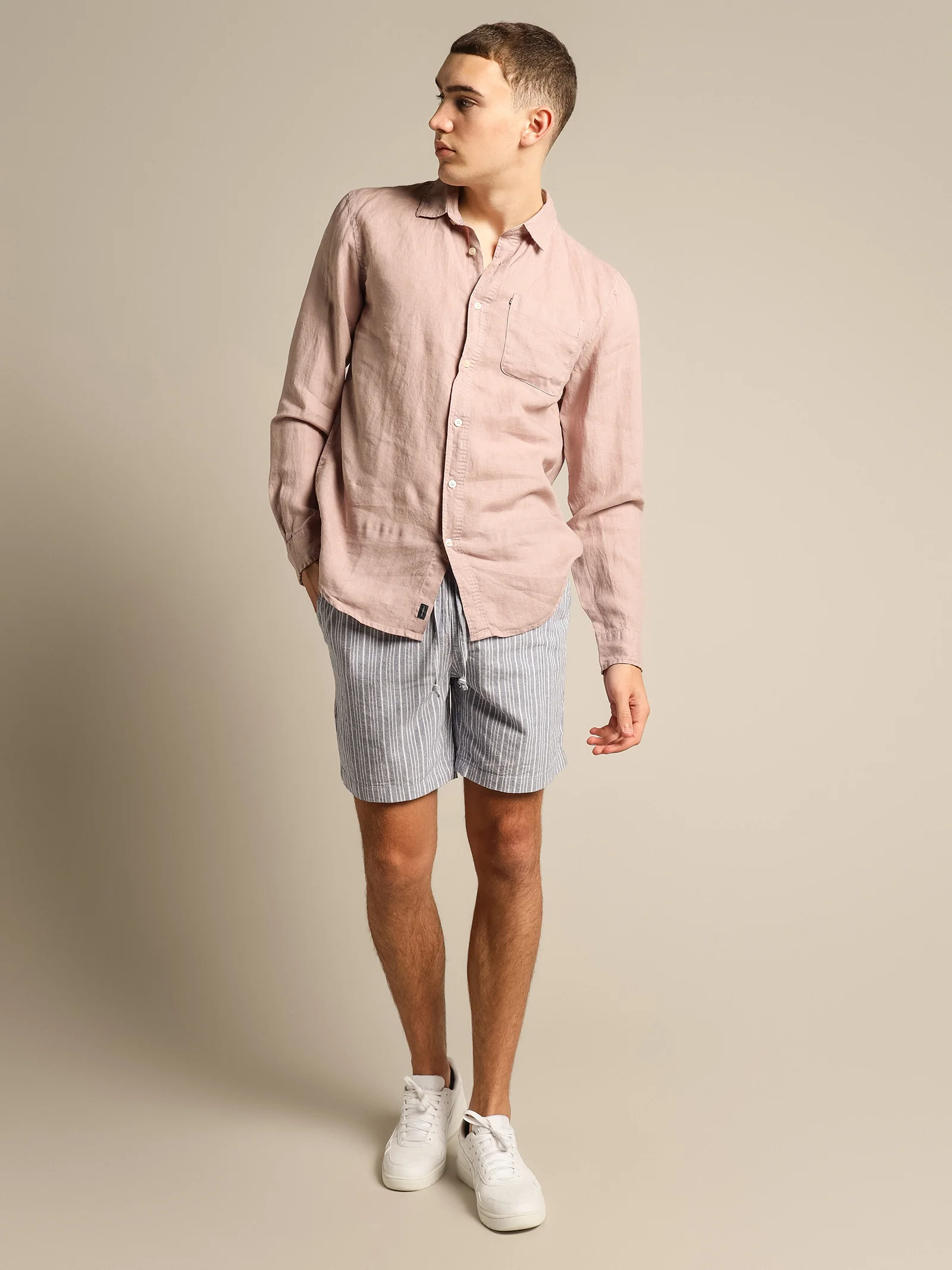 Hampton Linen Long Sleeve Shirt - Image 3