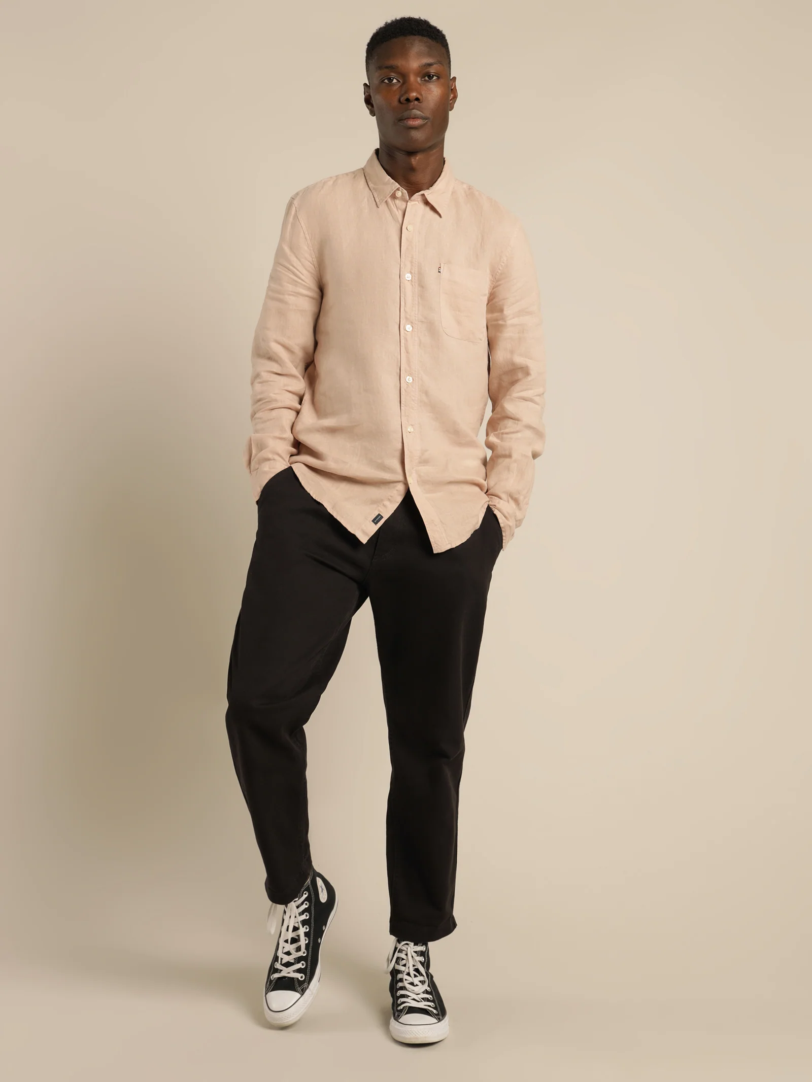 Hampton Linen Long Sleeve Shirt - Image 3