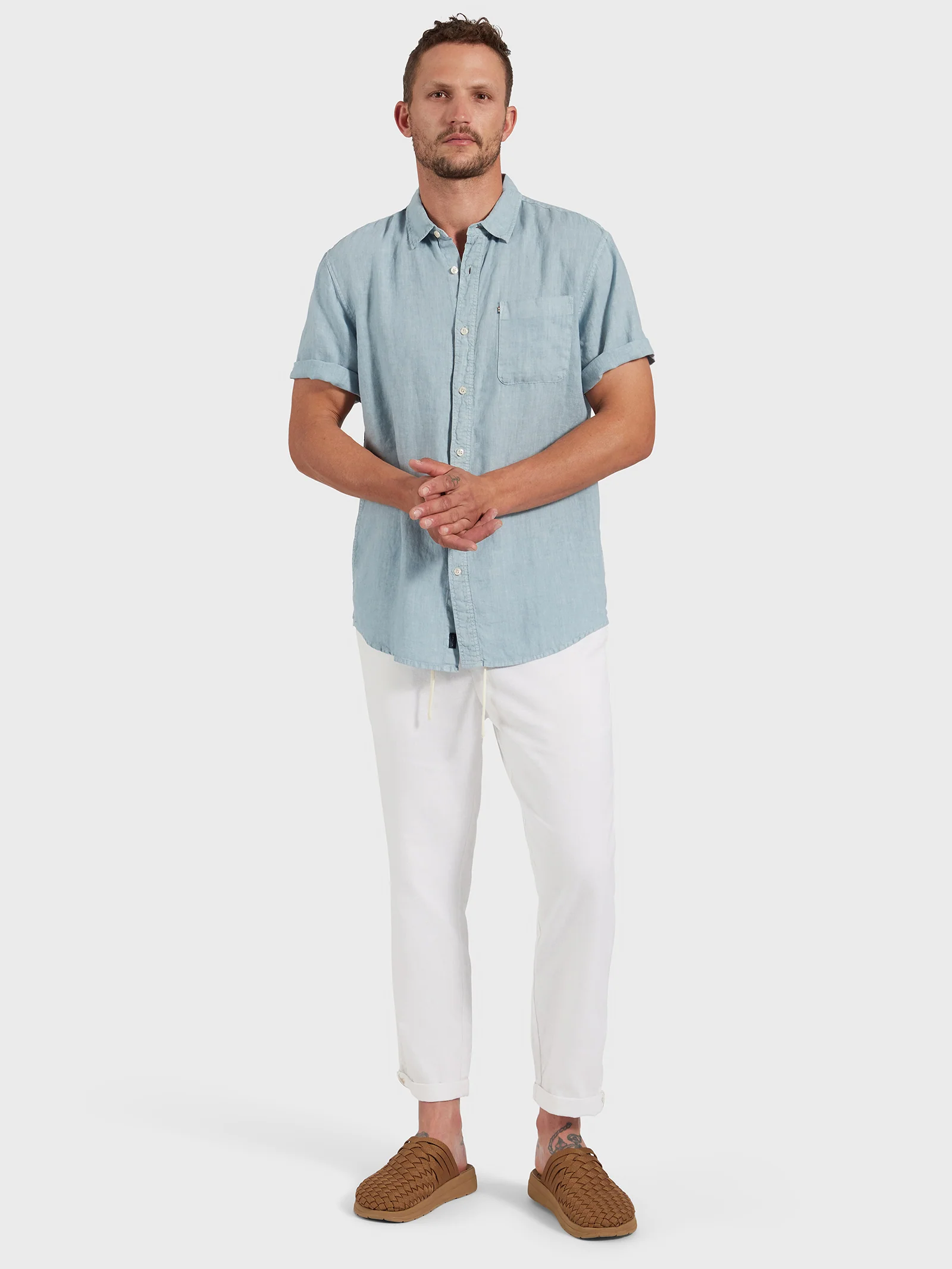 Hampton Linen Short Sleeve Shirt - Image 2