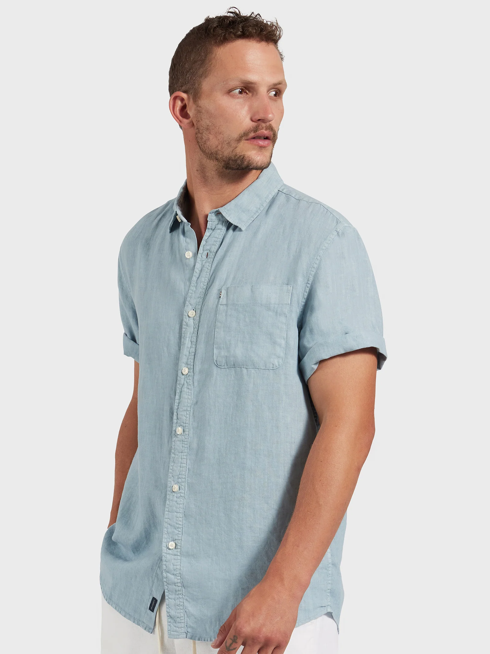 Hampton Linen Short Sleeve Shirt - Image 3