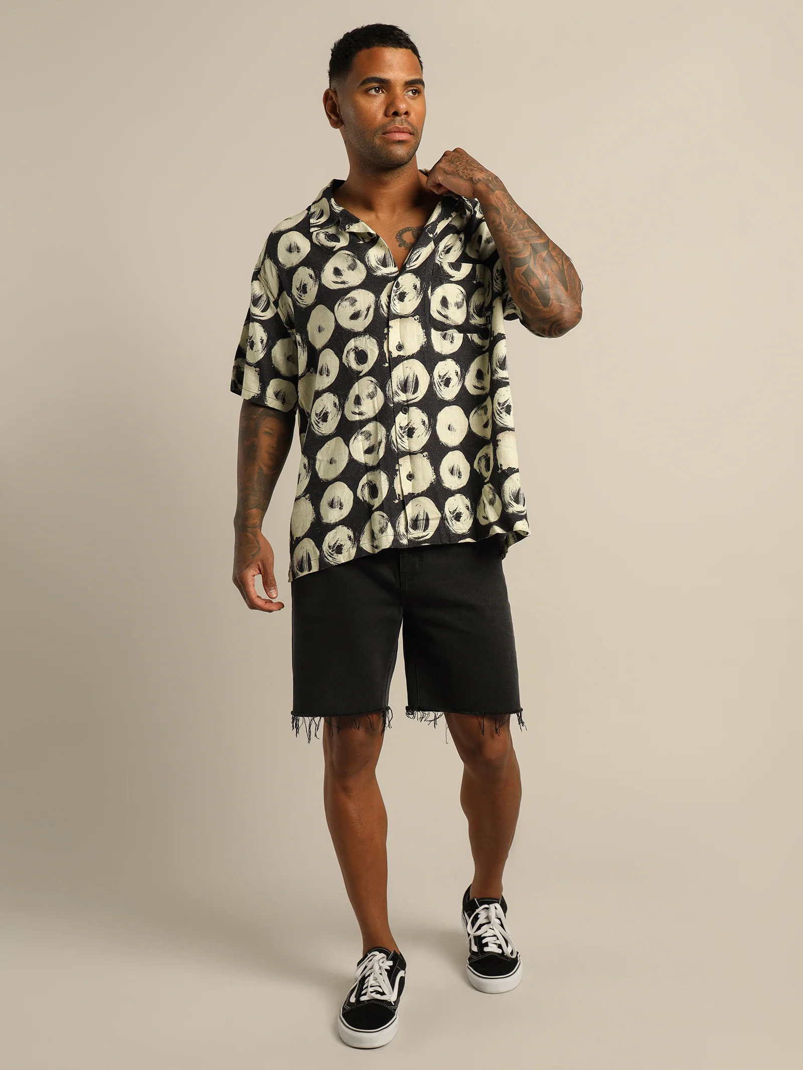 Hand Drawn Short Sleeve Shirt - Image 3