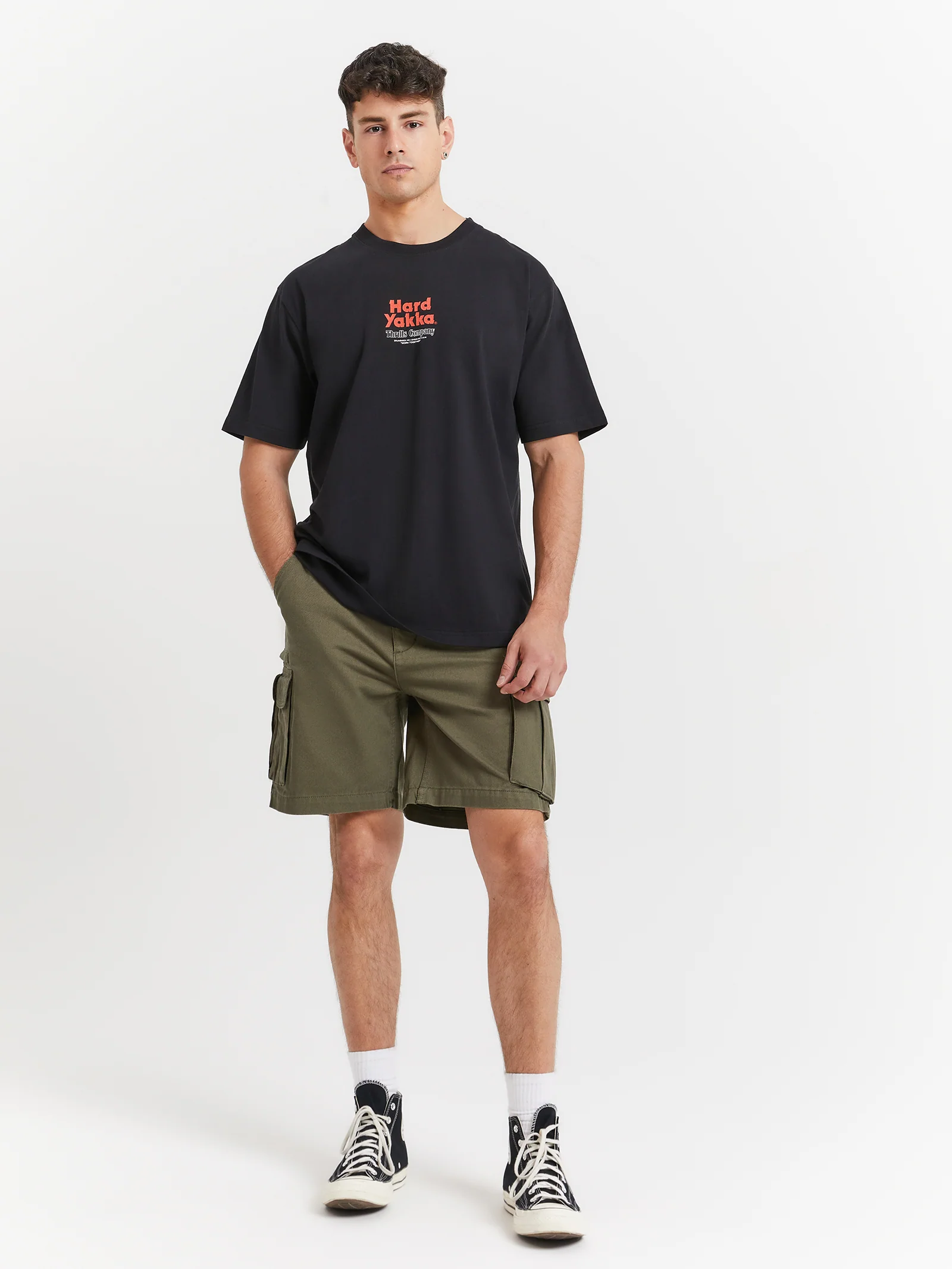 Hard Yakka X Thrills Stacked Oversized T-Shirt - Image 2