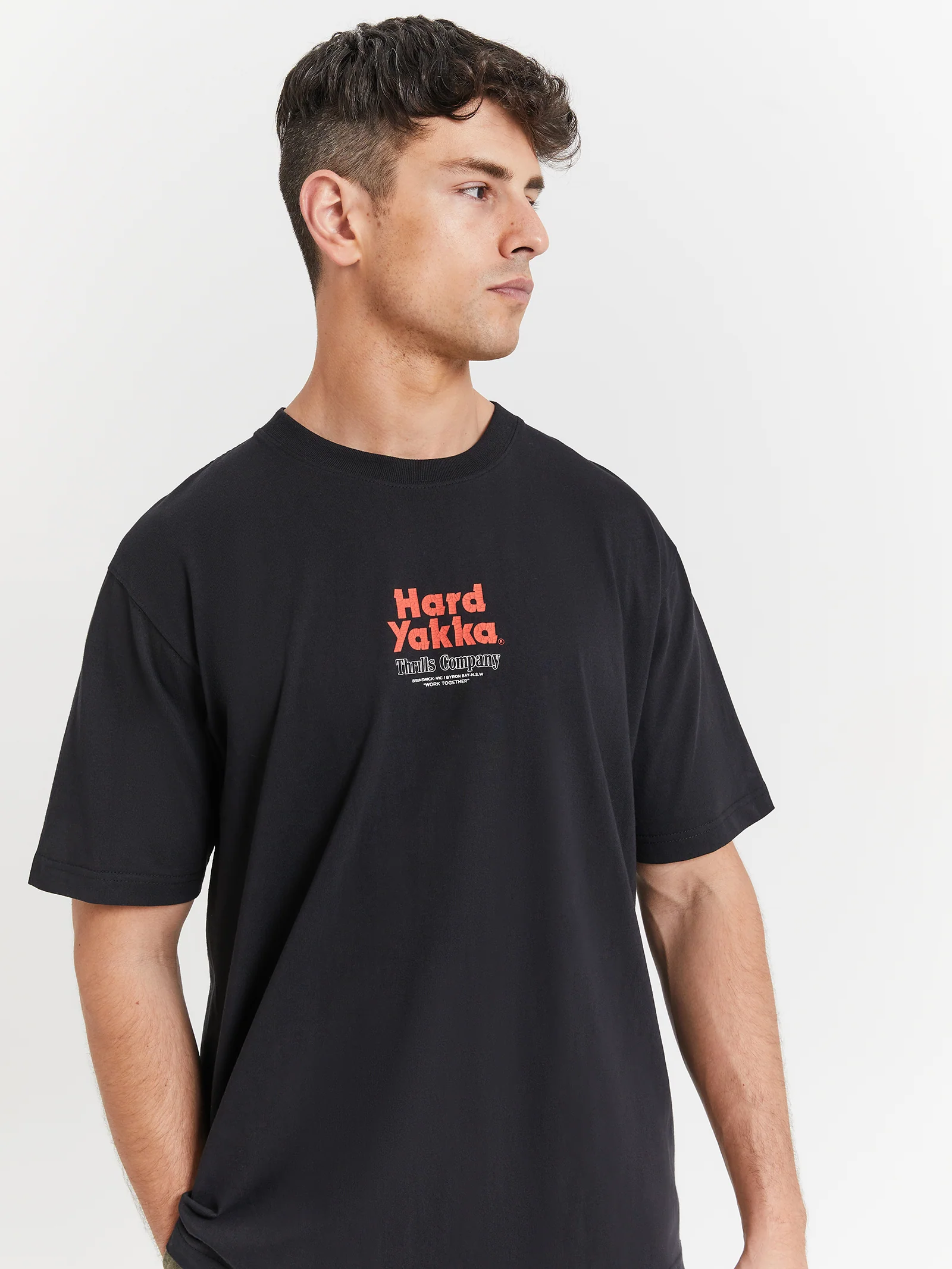 Hard Yakka X Thrills Stacked Oversized T-Shirt - Image 3