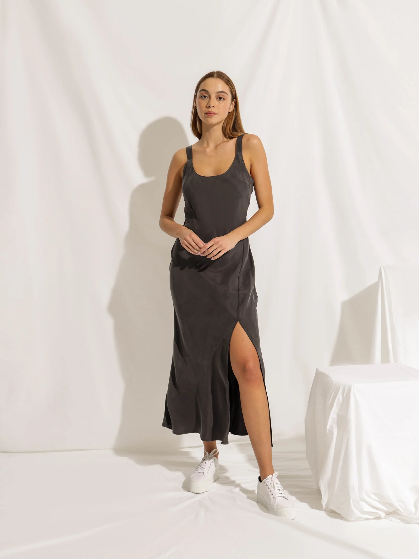 Harlow Cupro Slip Dress - Image 4