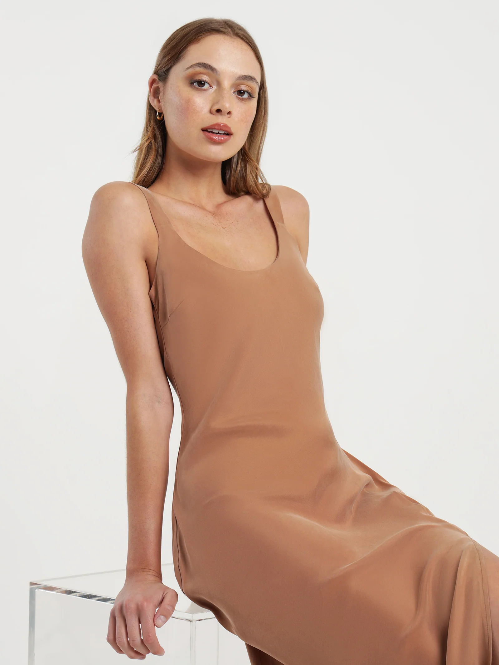 Harlow Cupro Slip Dress - Image 4