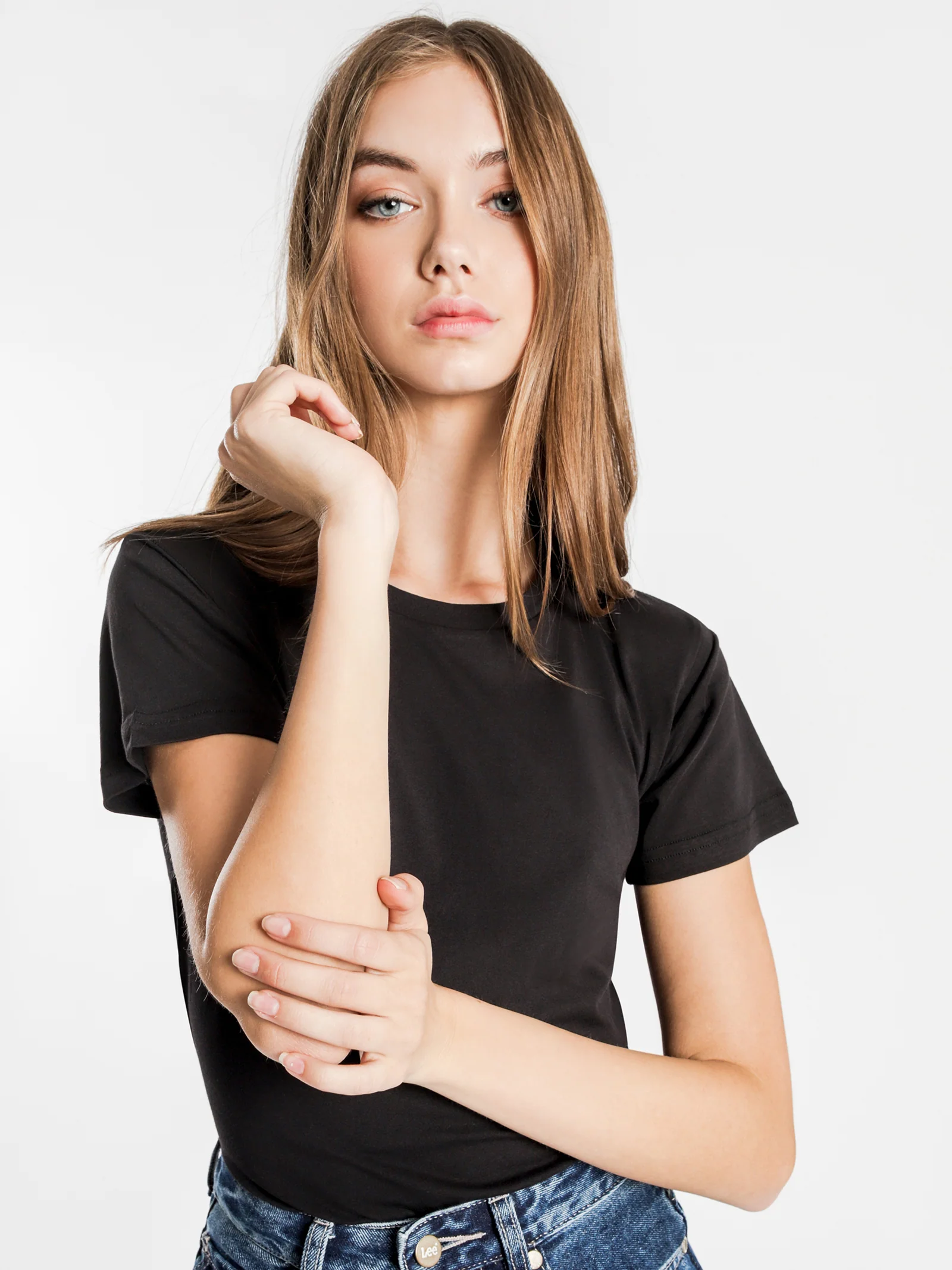 Harper Basic Crew Neck T-Shirt - Image 5