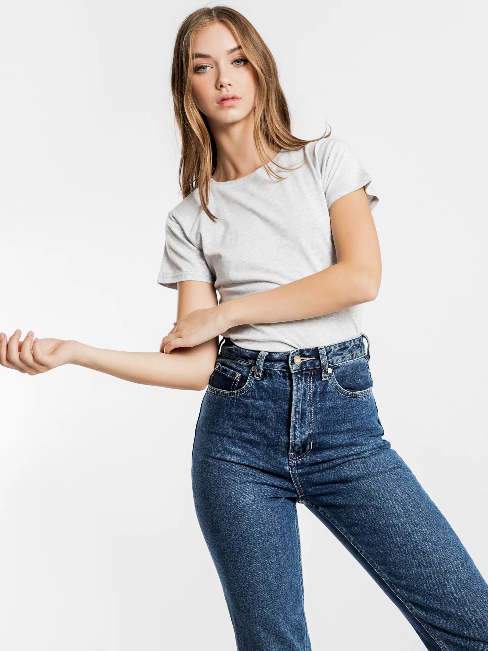 Harper Basic Crew Neck T-Shirt - Image 3