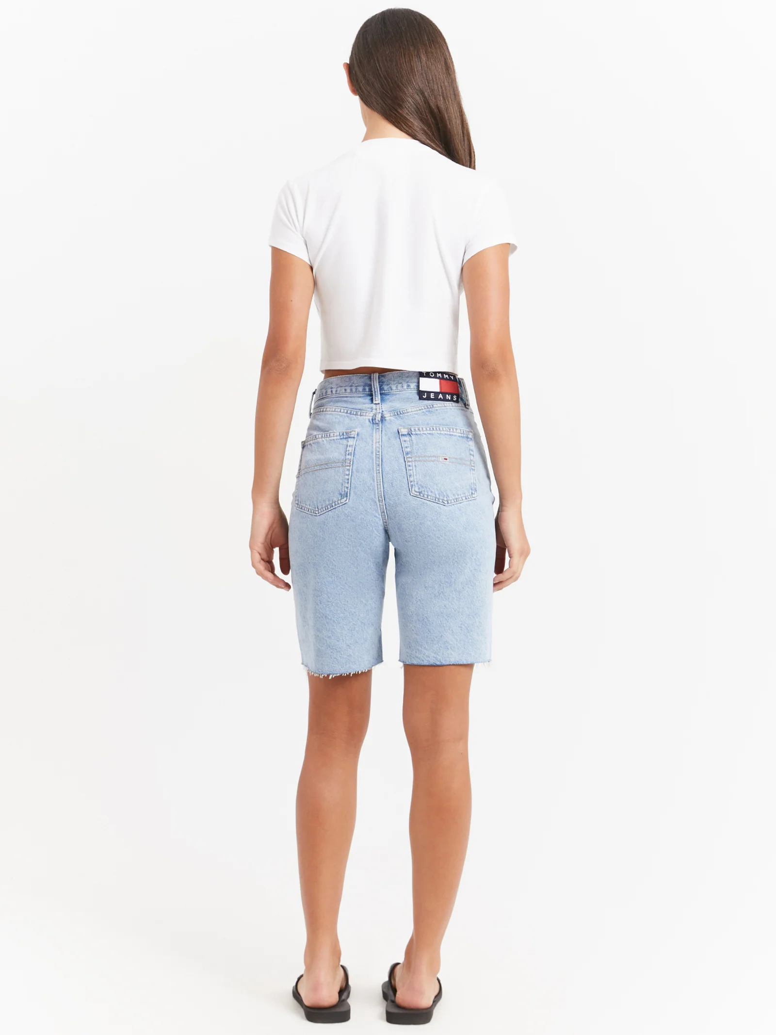 Harper Bermuda High Rise Denim Jorts - Image 4