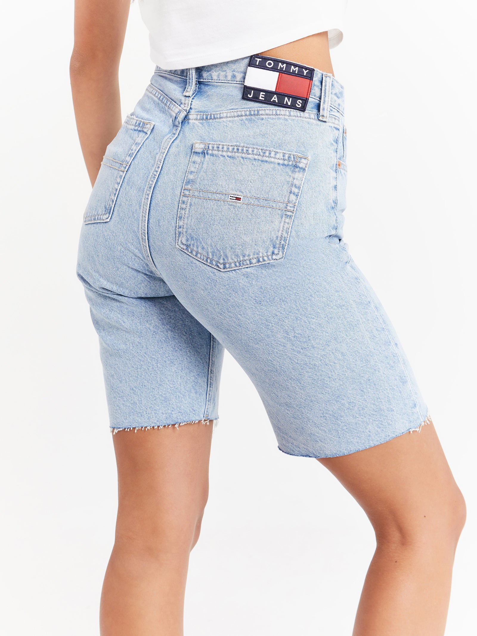 Harper Bermuda High Rise Denim Jorts - Image 5