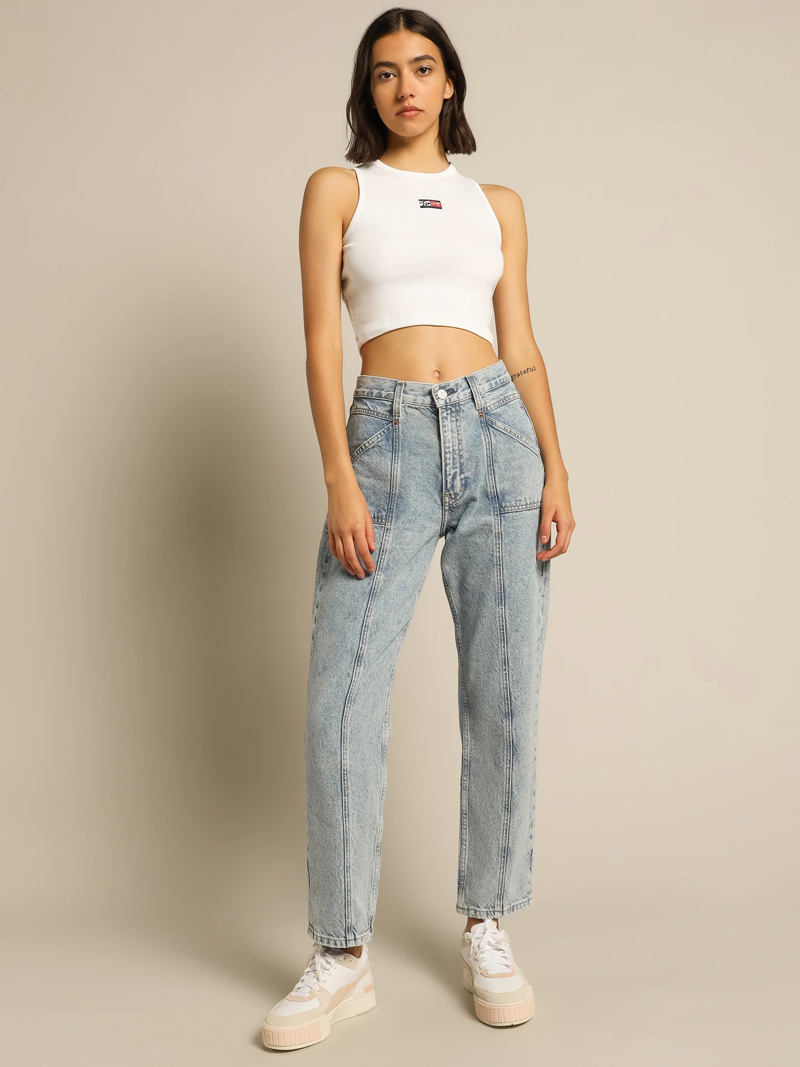 Harper High Rise Straight Jeans - Image 5