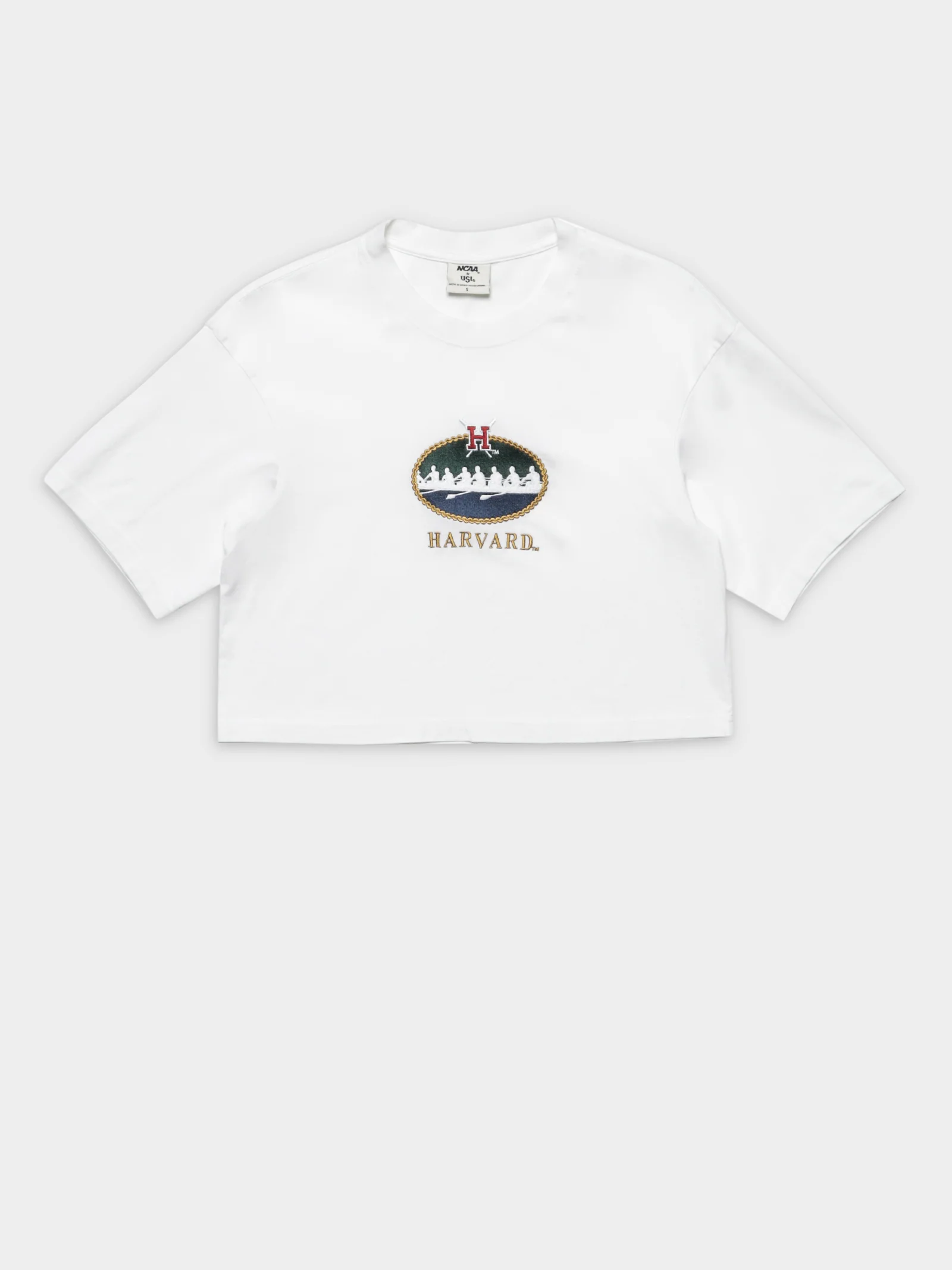 Harvard Rowing Crest Crop T-Shirt - Image 7