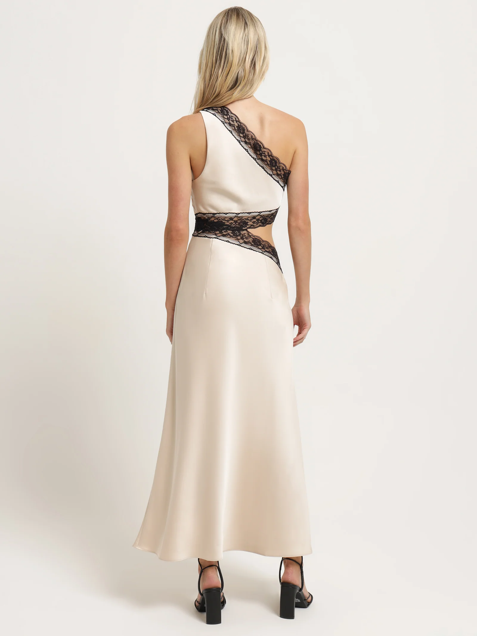 Hattie Satin Midi Dress - Image 4