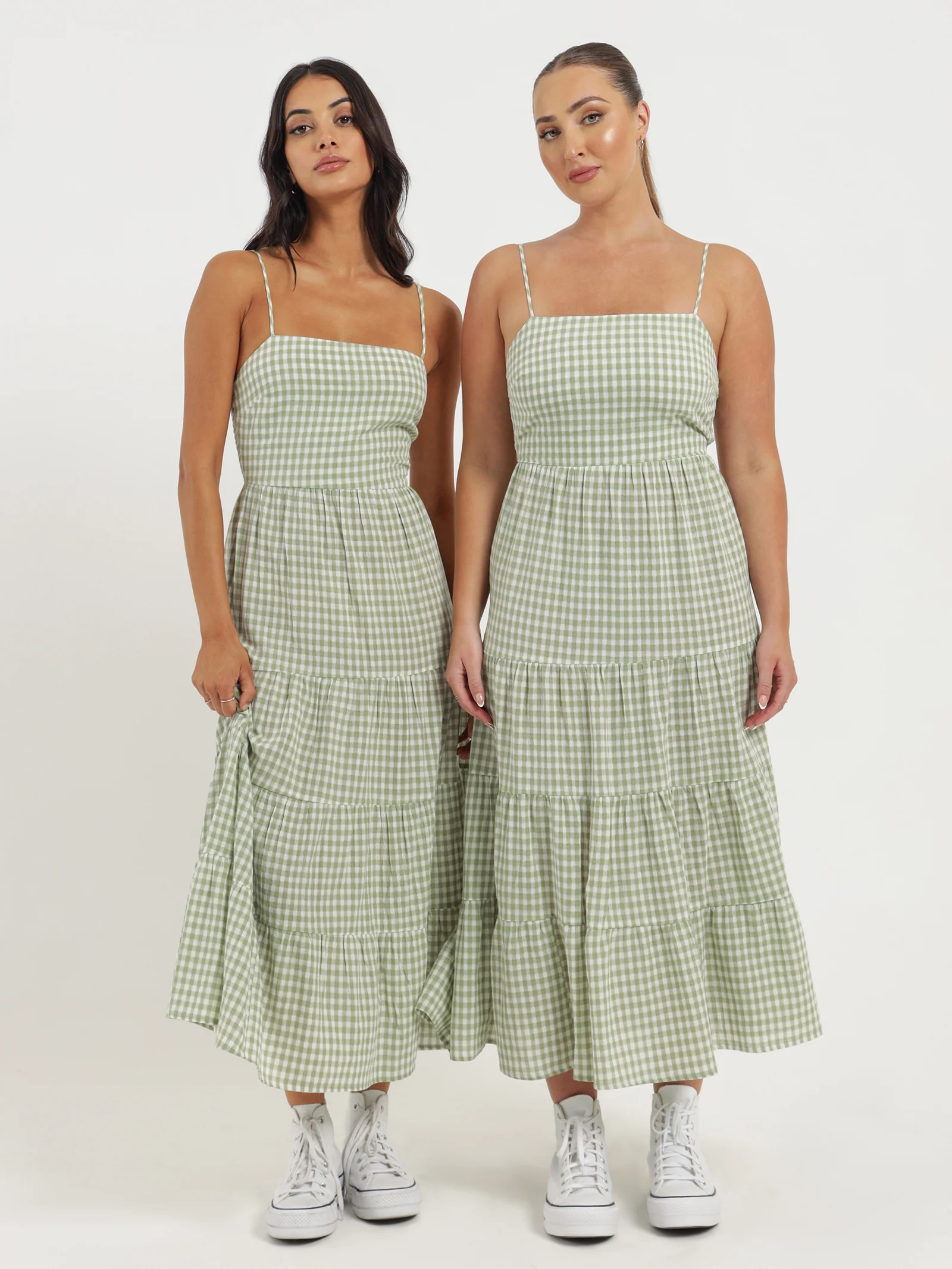 Haven Check Midi Dress - Image 3