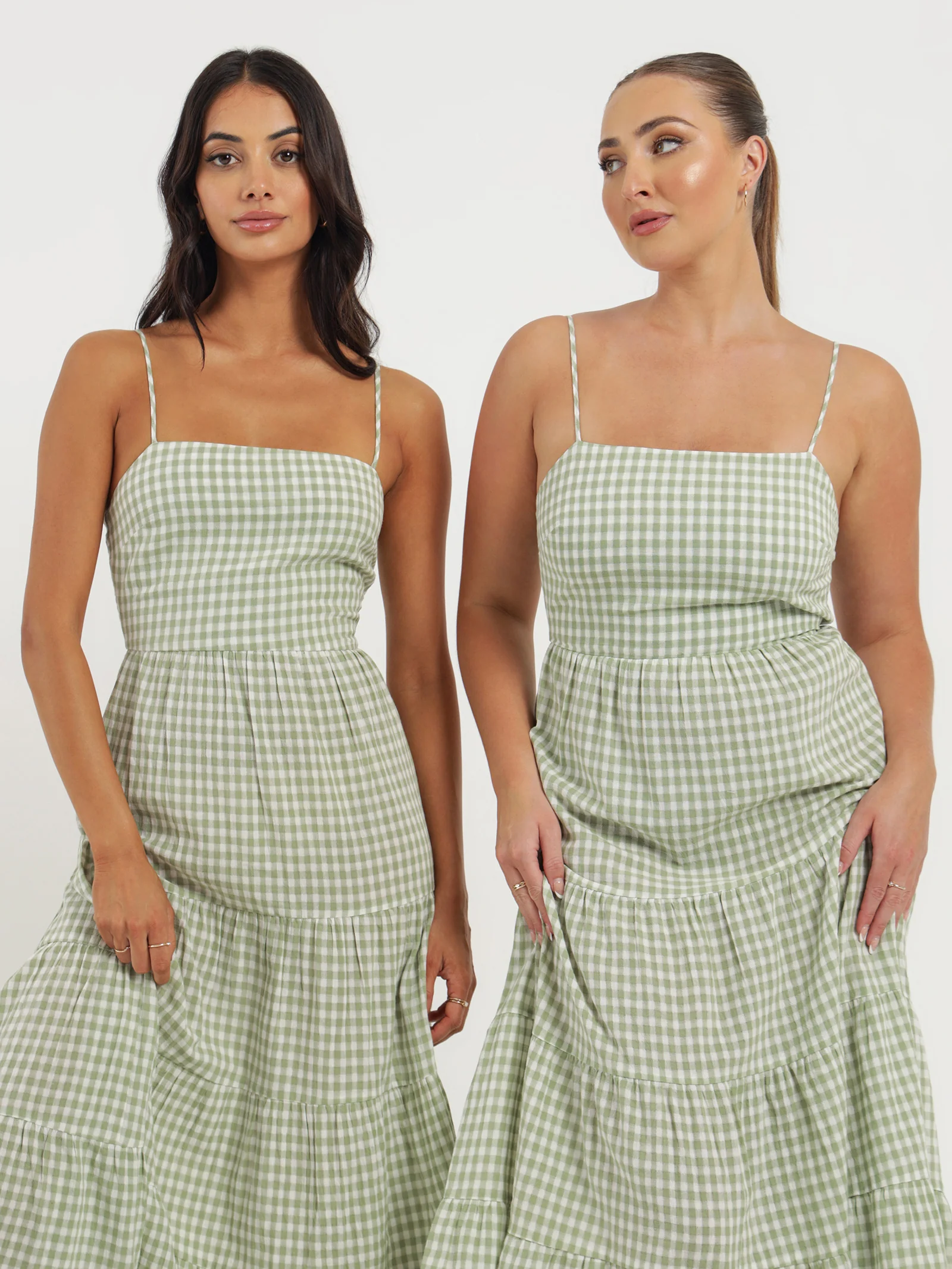 Haven Check Midi Dress - Image 4