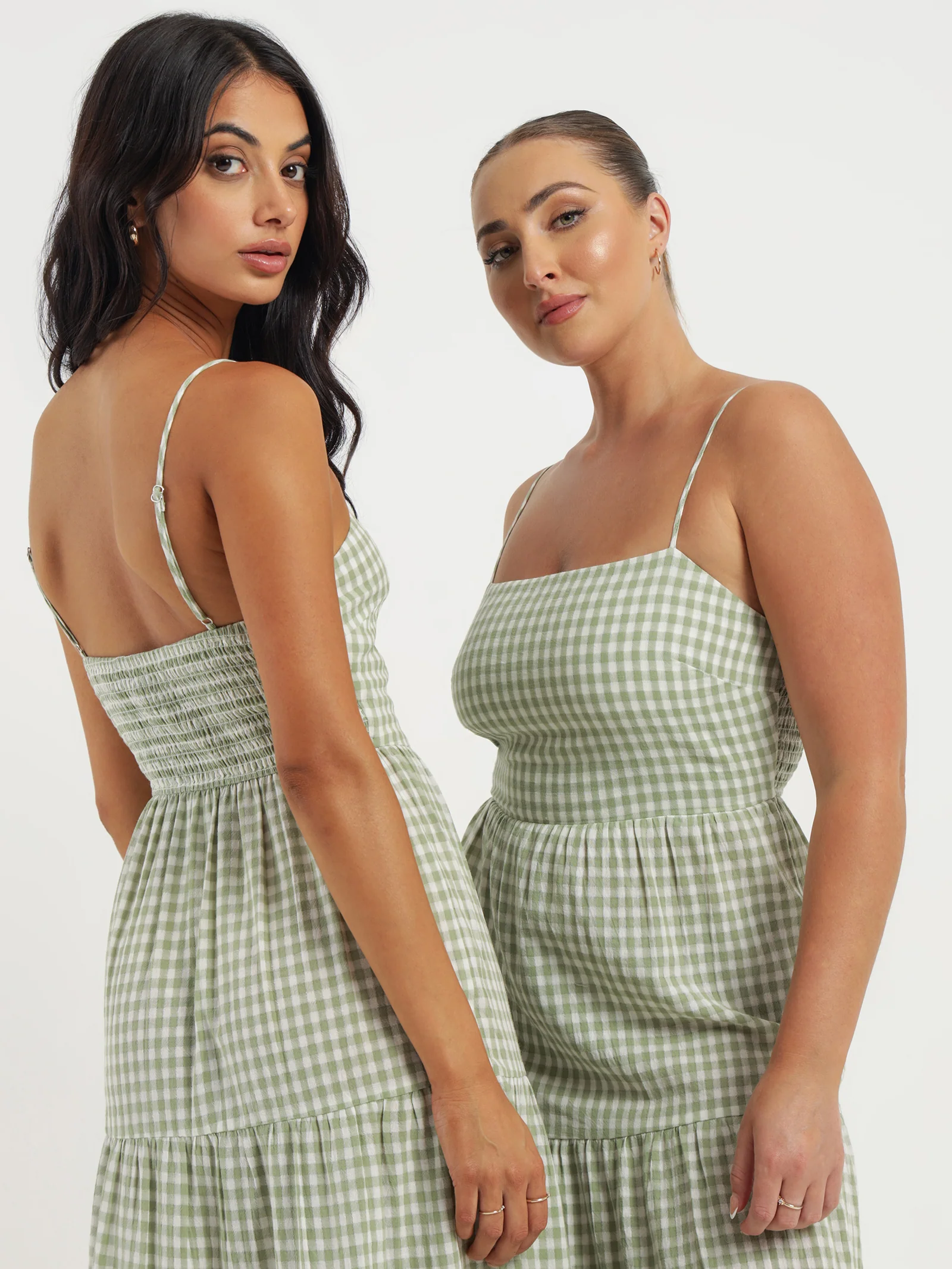 Haven Check Midi Dress - Image 5