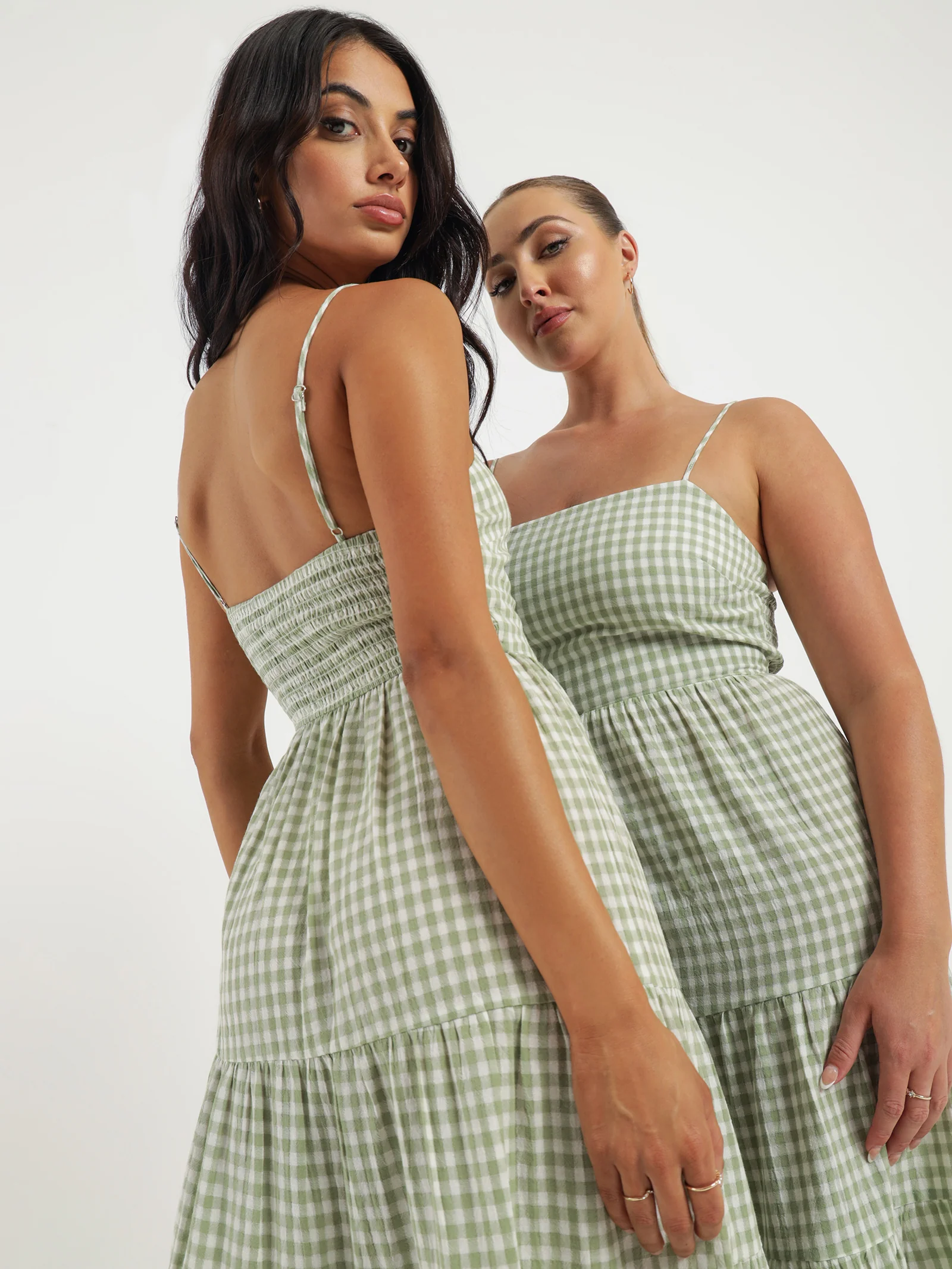 Haven Check Midi Dress - Image 6