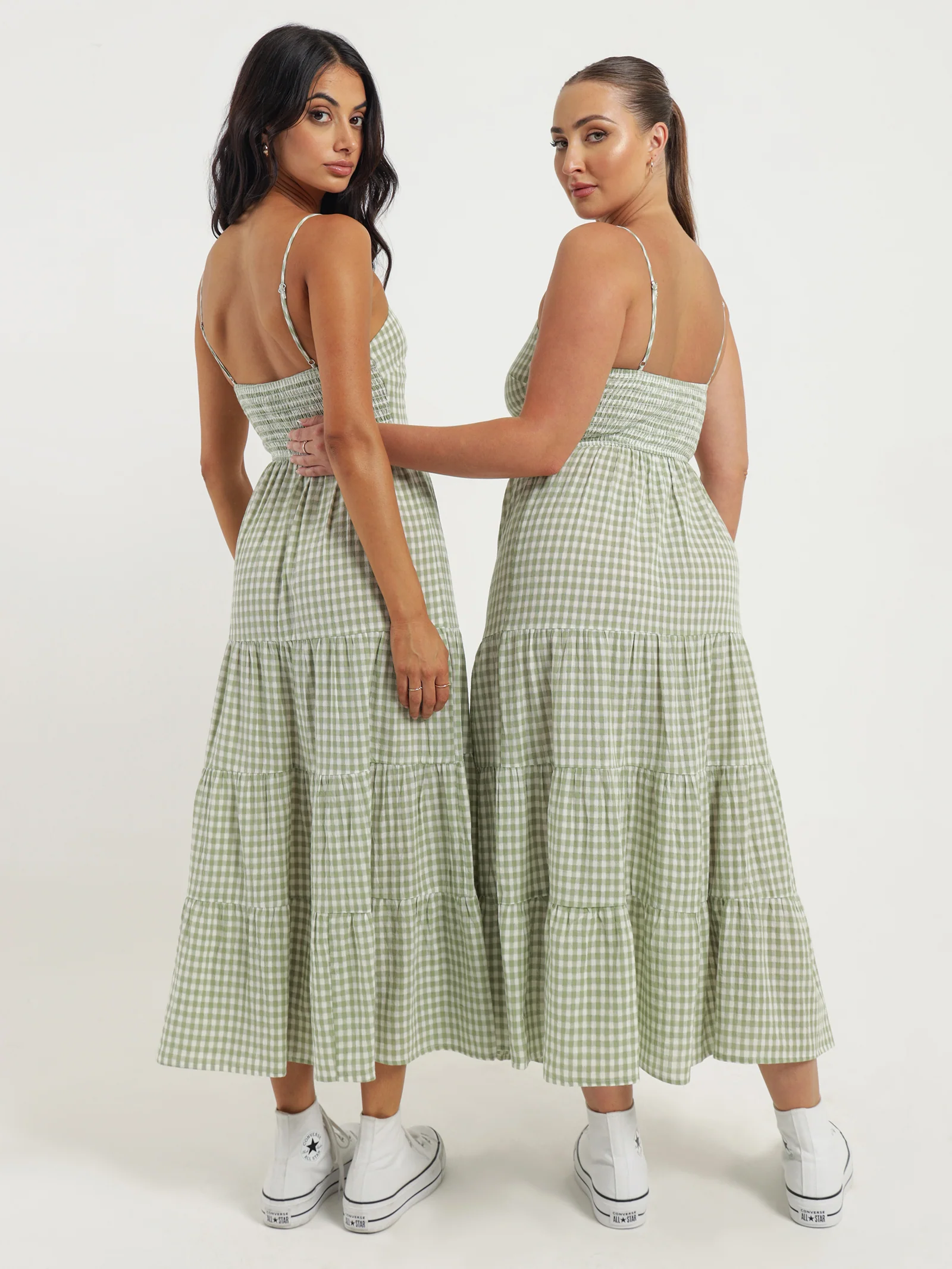 Haven Check Midi Dress - Image 7