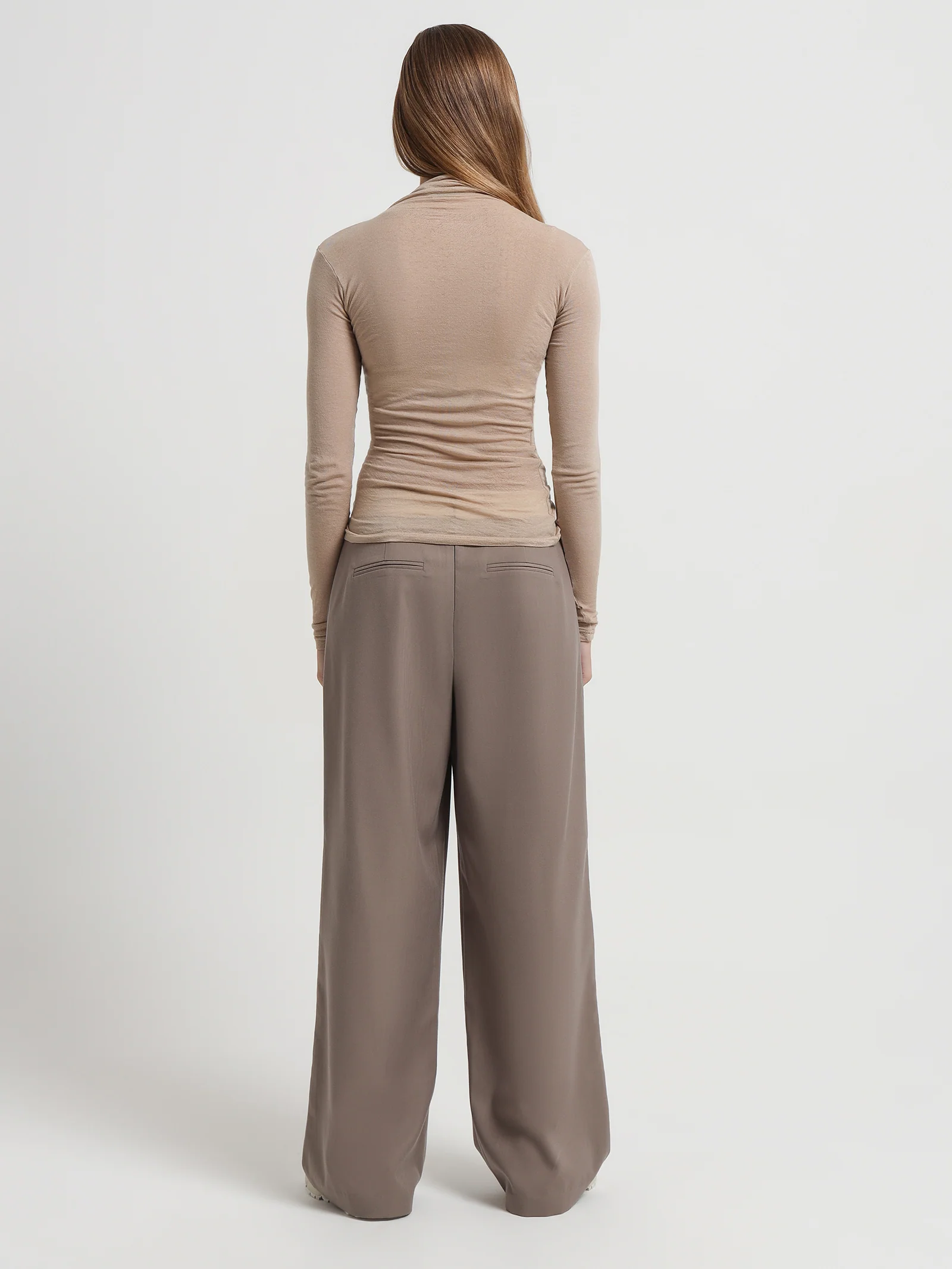 Hayven Sheer Knit Turtle Neck Top - Image 5