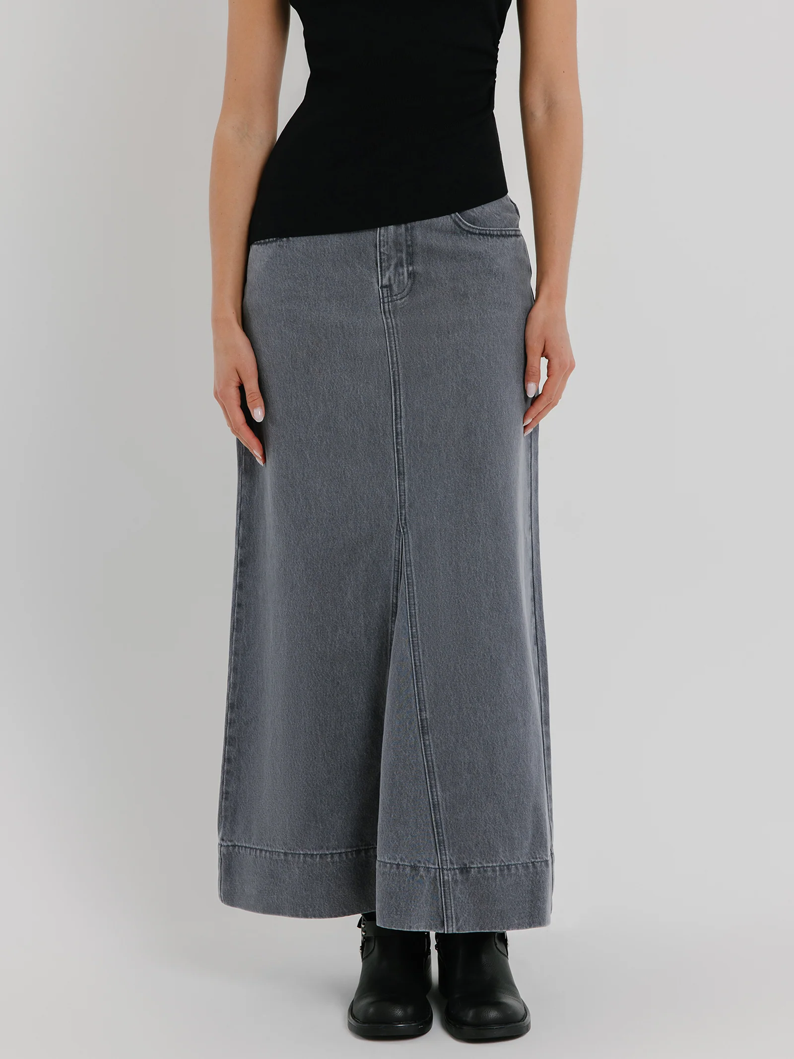 Hazel Godet Maxi Skirt - Image 2