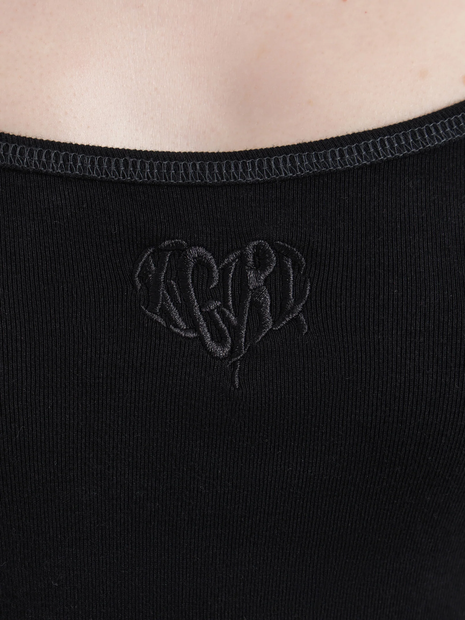 Heart Cold Shoulder Long Sleeve Top - Image 3