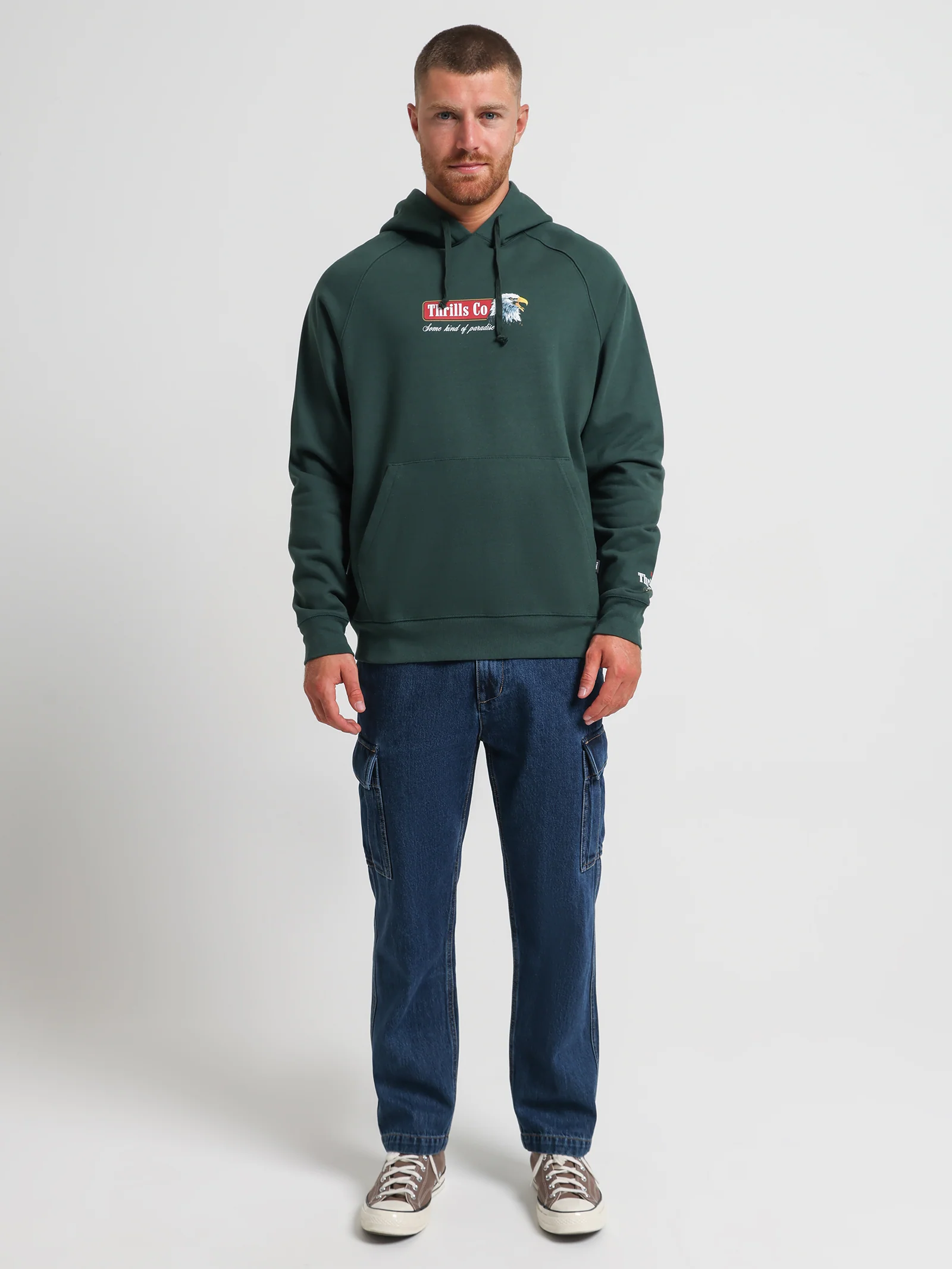 Heavy Strength Raglan Pull On Hood - Image 2
