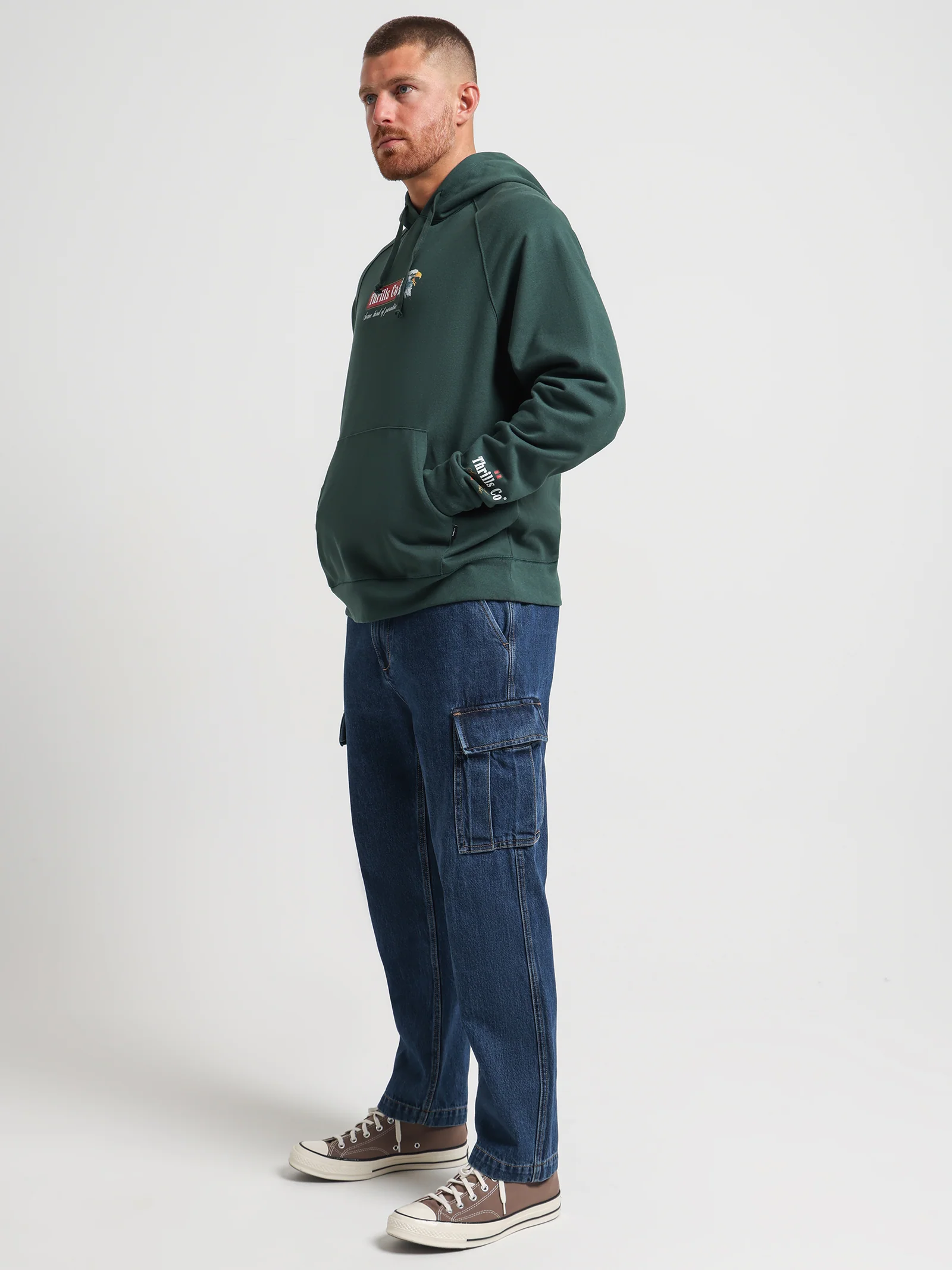 Heavy Strength Raglan Pull On Hood - Image 4