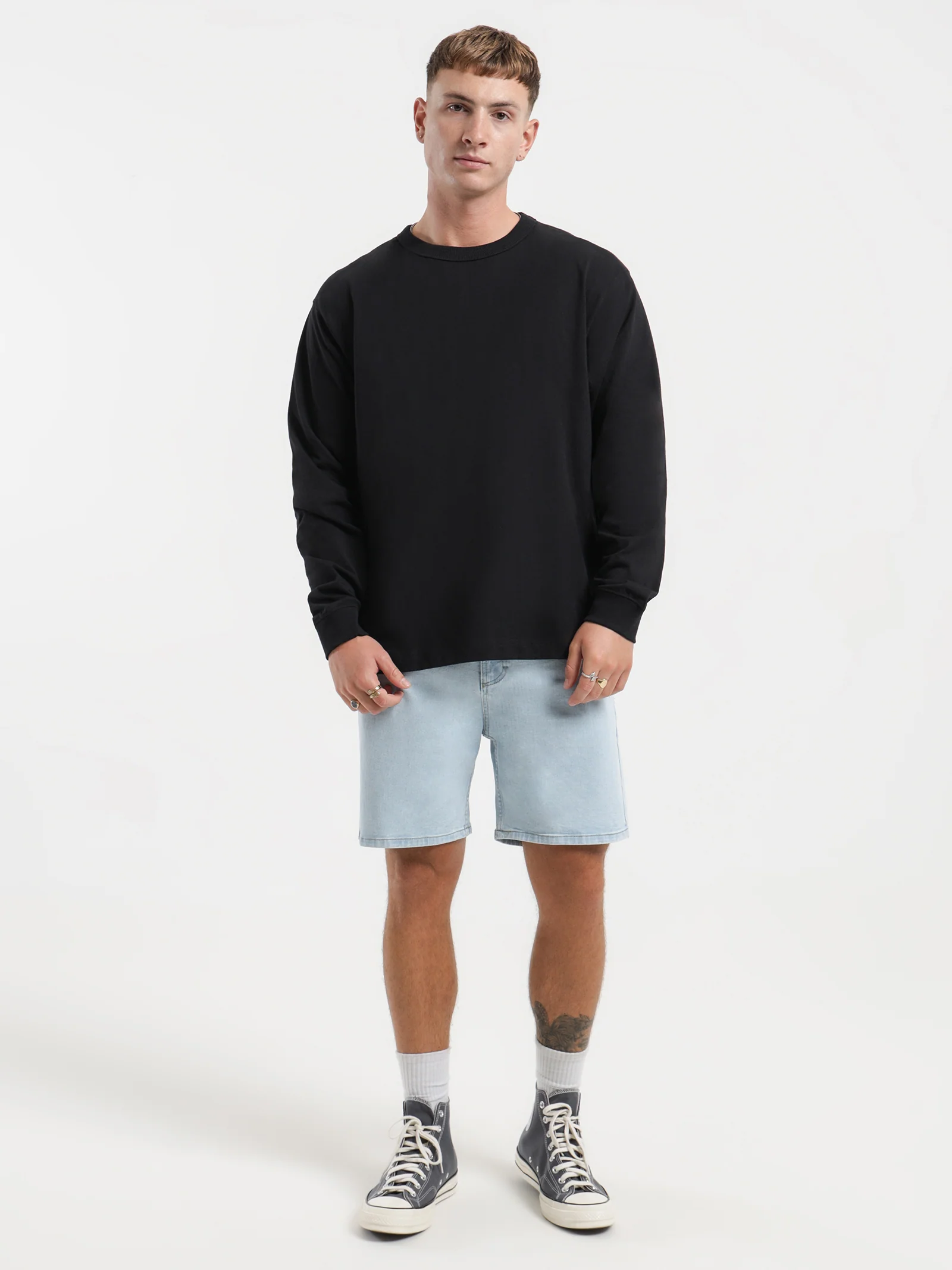 Heavyweight Long Sleeve Crew T-Shirt - Image 3